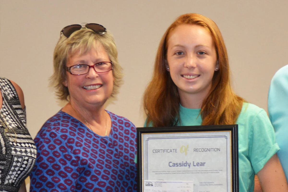 LCCCTA Tennis Scholarship Recipient