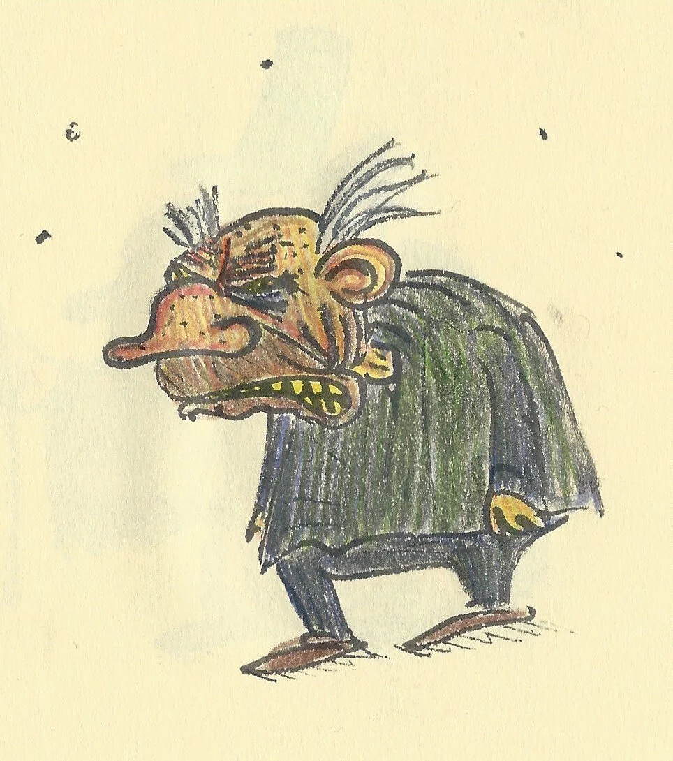 A ratty little mean-faced gobshite