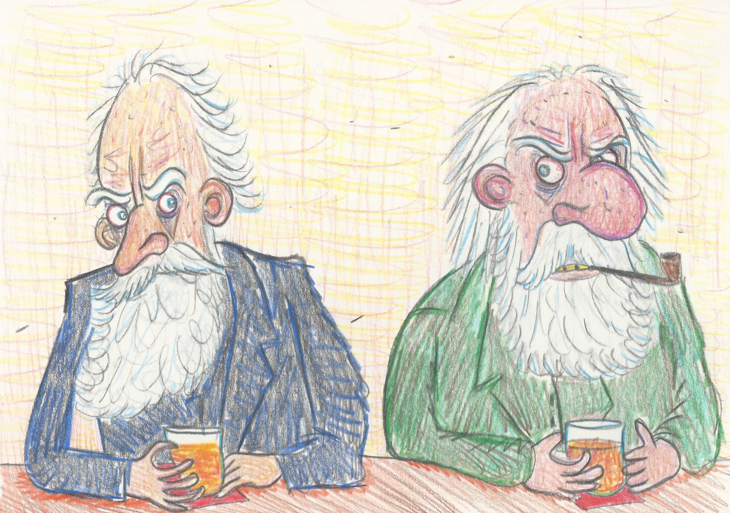 Rival Shotovers eyeball each other