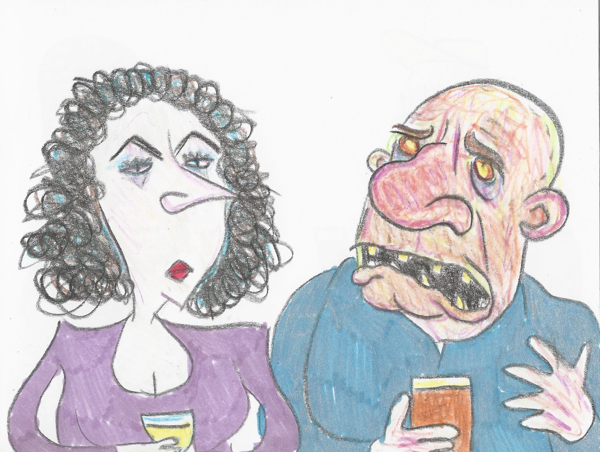 She’s thinking: ‘THIS GUY’S TINDER PICTURE WAS DECEPTIVE!!!!’