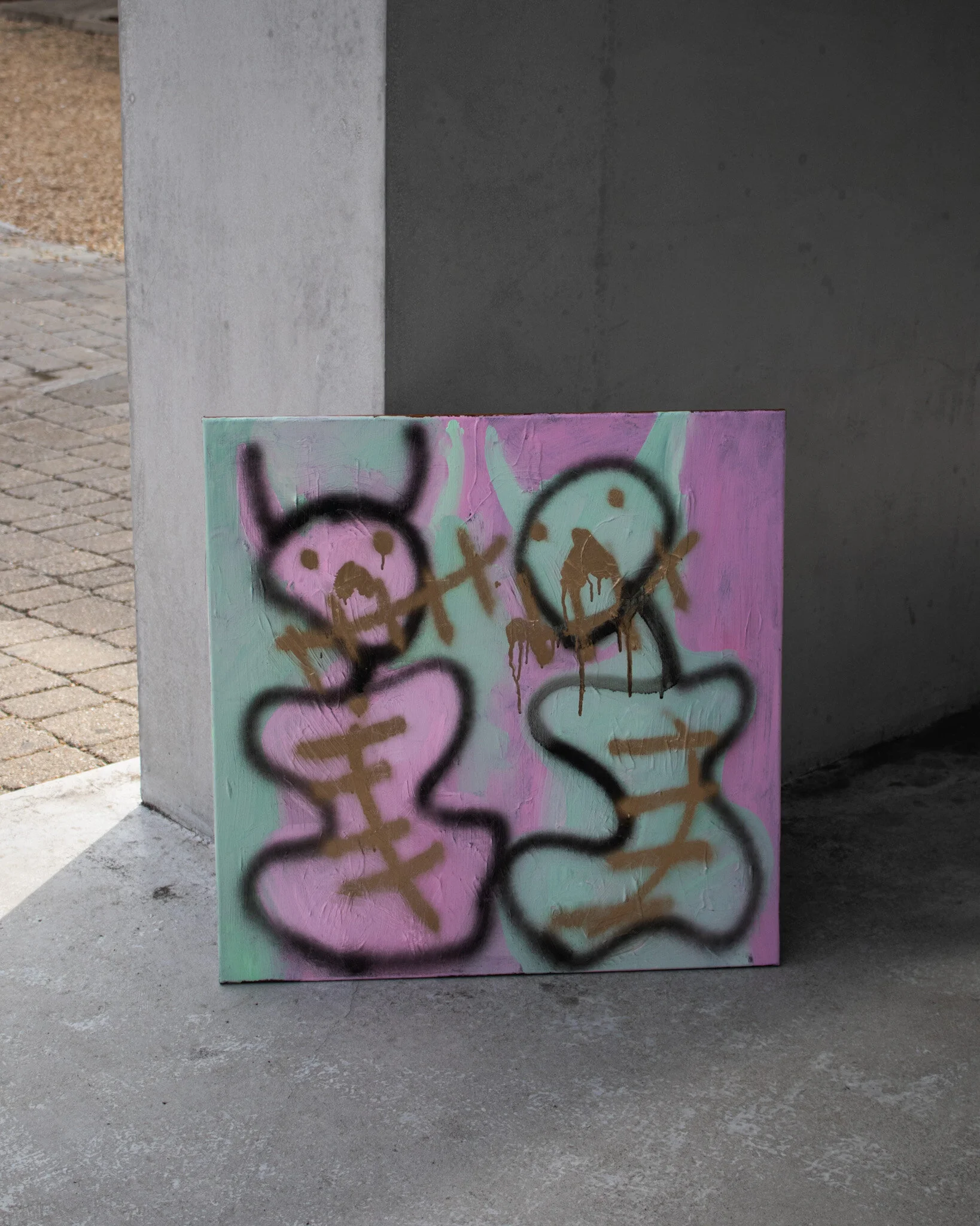  © NW beginning - 60x60cm acrylic paint on canvas
