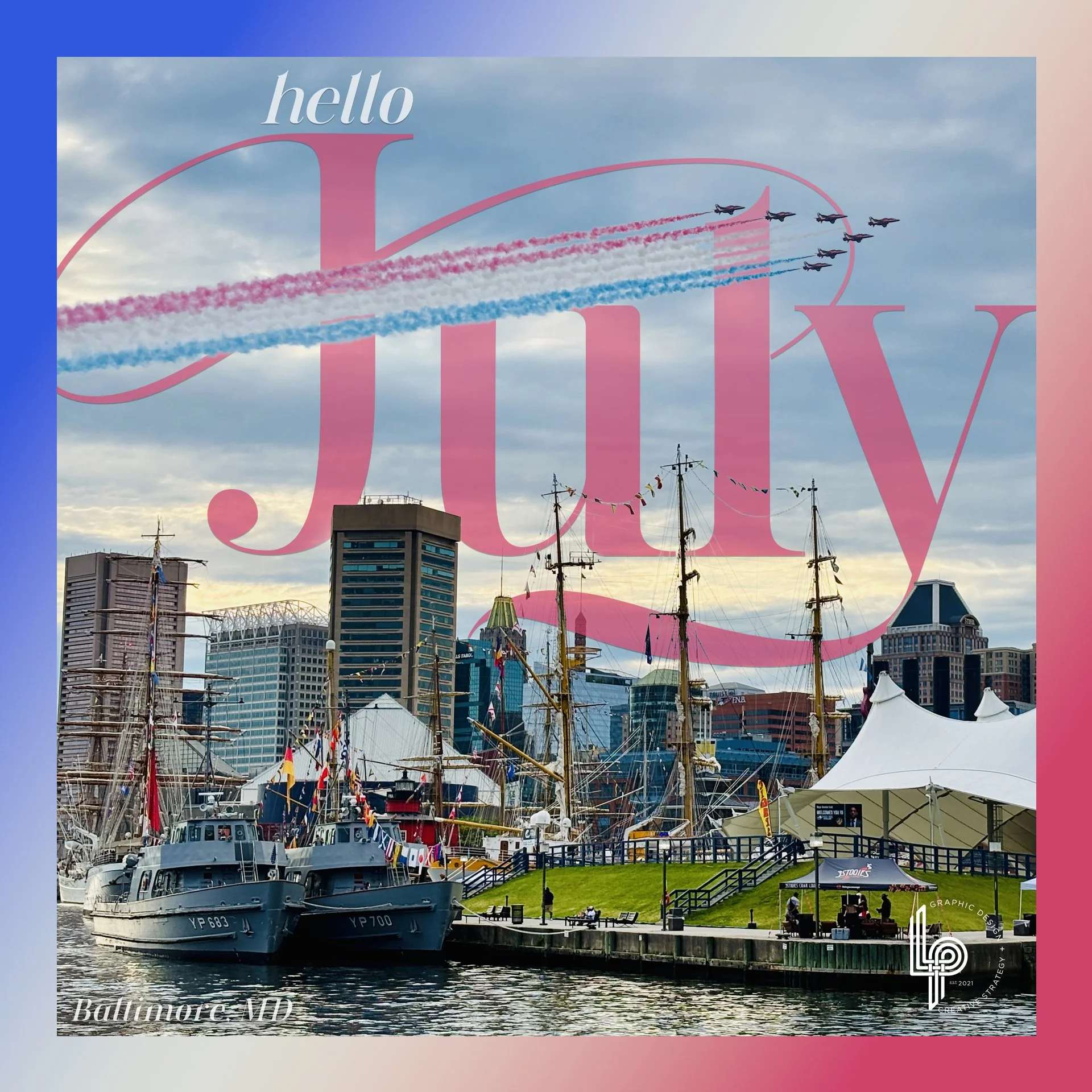 Hello, July!

This past weekend reminded me why I love Baltimore. Between the magnificent ships of Sail250, the roar of jets painting the sky red, white, and blue, and thousands of visitors exploring the city from around the world, there was an unmis