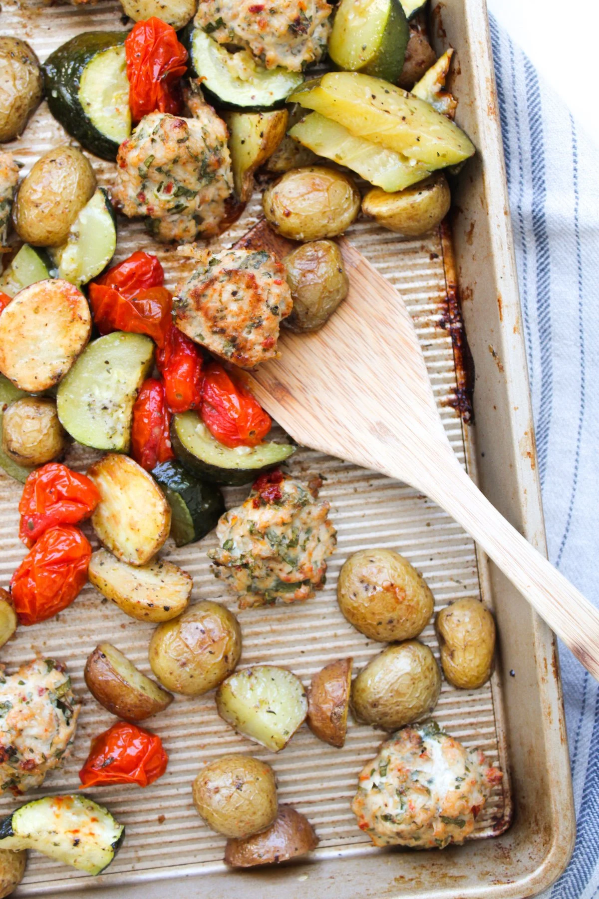 Sheet Pan Mediterranean Turkey Meatballs — Elizabeth Raybould