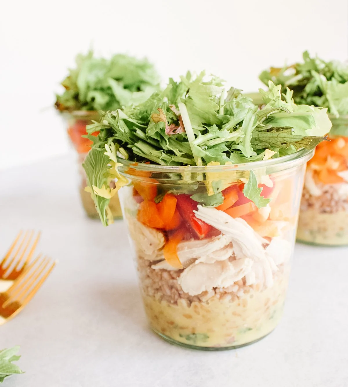Honey Mustard Farro Salad Jars — Elizabeth Raybould