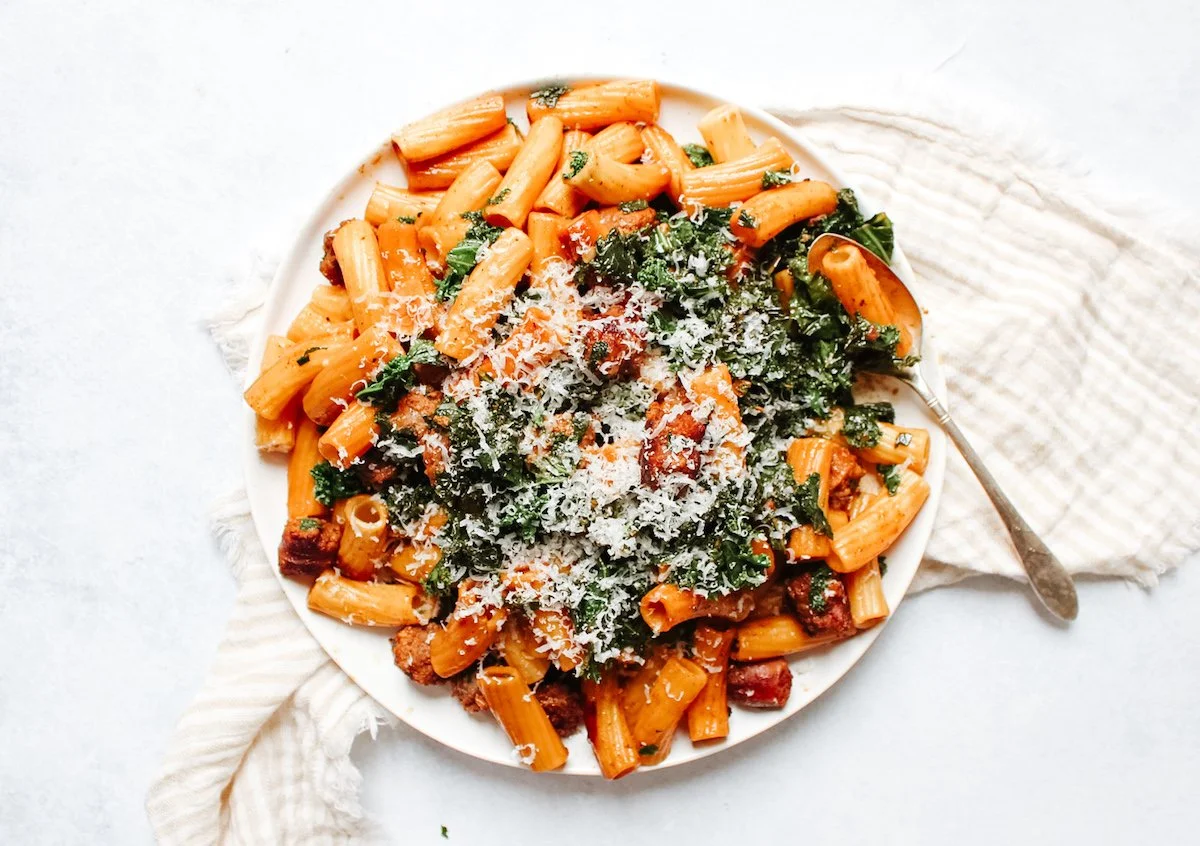 Spicy Sausage and Kale Pasta — Elizabeth Raybould
