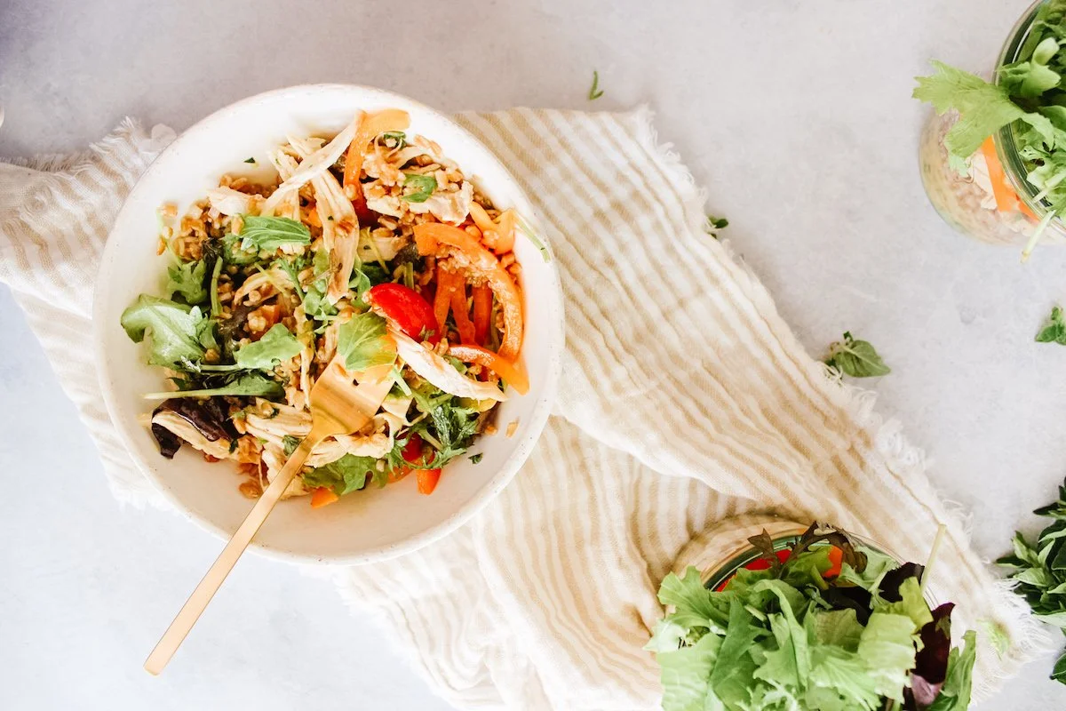 Honey Mustard Farro Salad Jars — Elizabeth Raybould