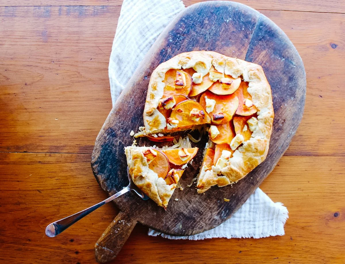Caramelized Onion, Sweet Potato Galette — Elizabeth Raybould