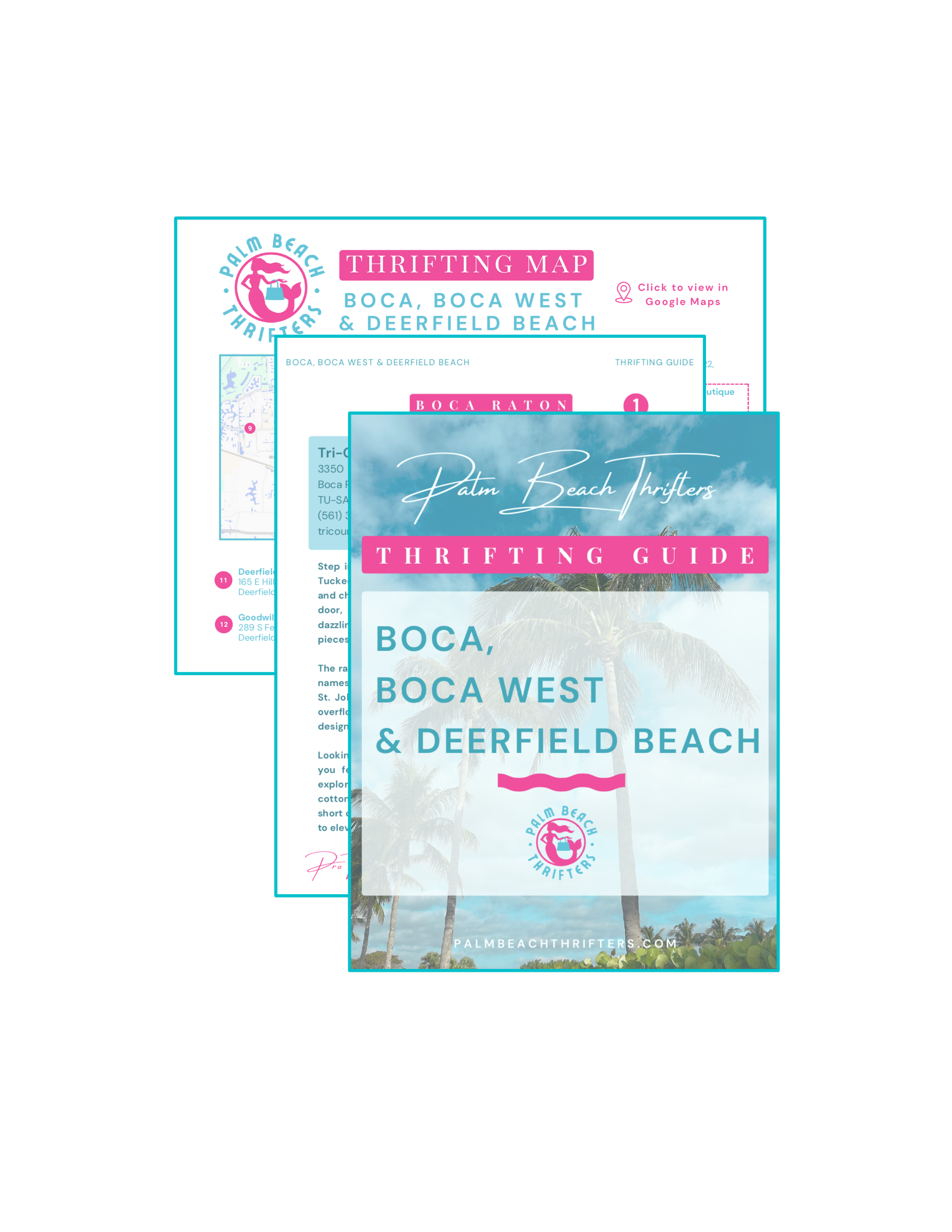 Boca, Boca West & Deerfield Thrifting Guide with Map
