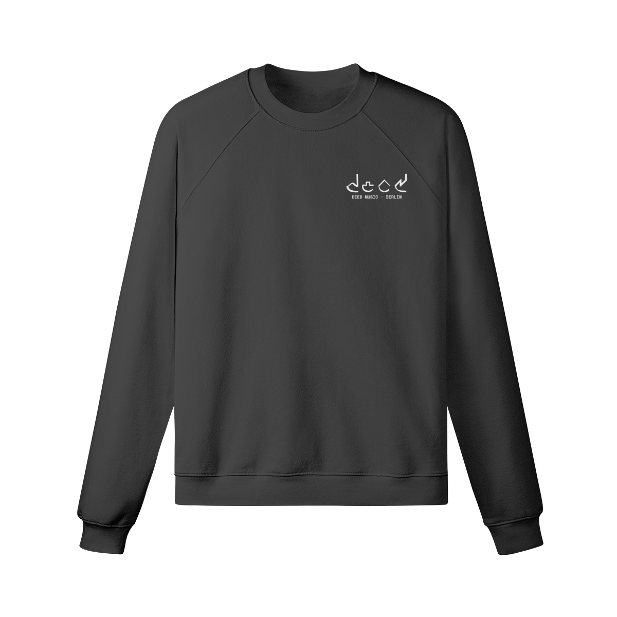 DEED Minimal Sweatshirt – Black/Grey
