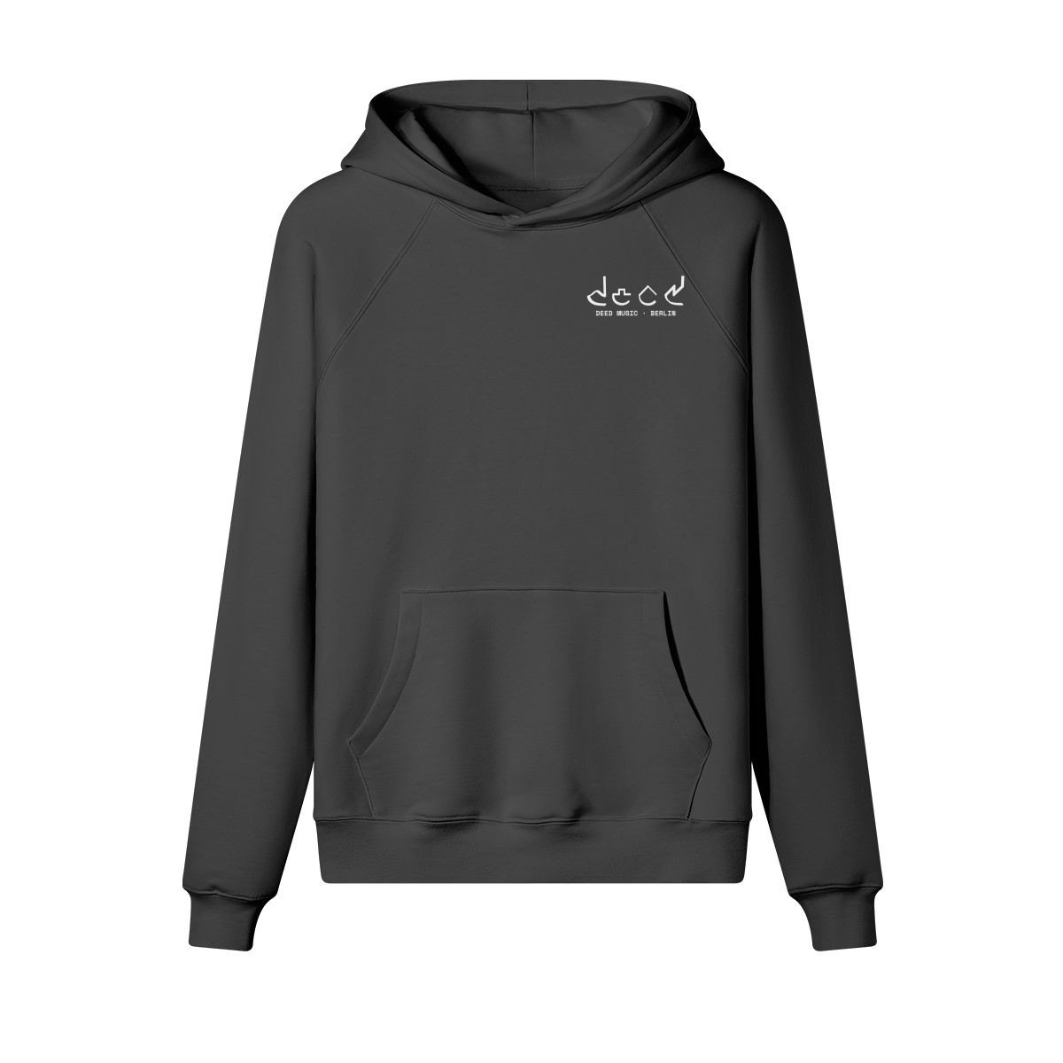 DEED Minimal Hoodie – Black/Grey
