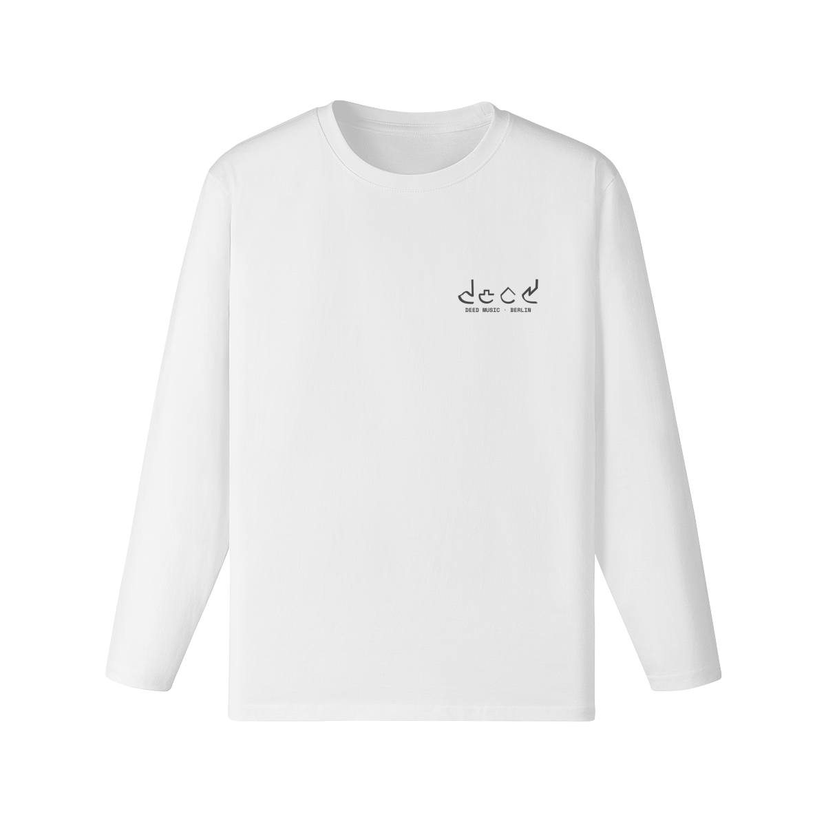 DEED Minimal Long Sleeve – White/Grey