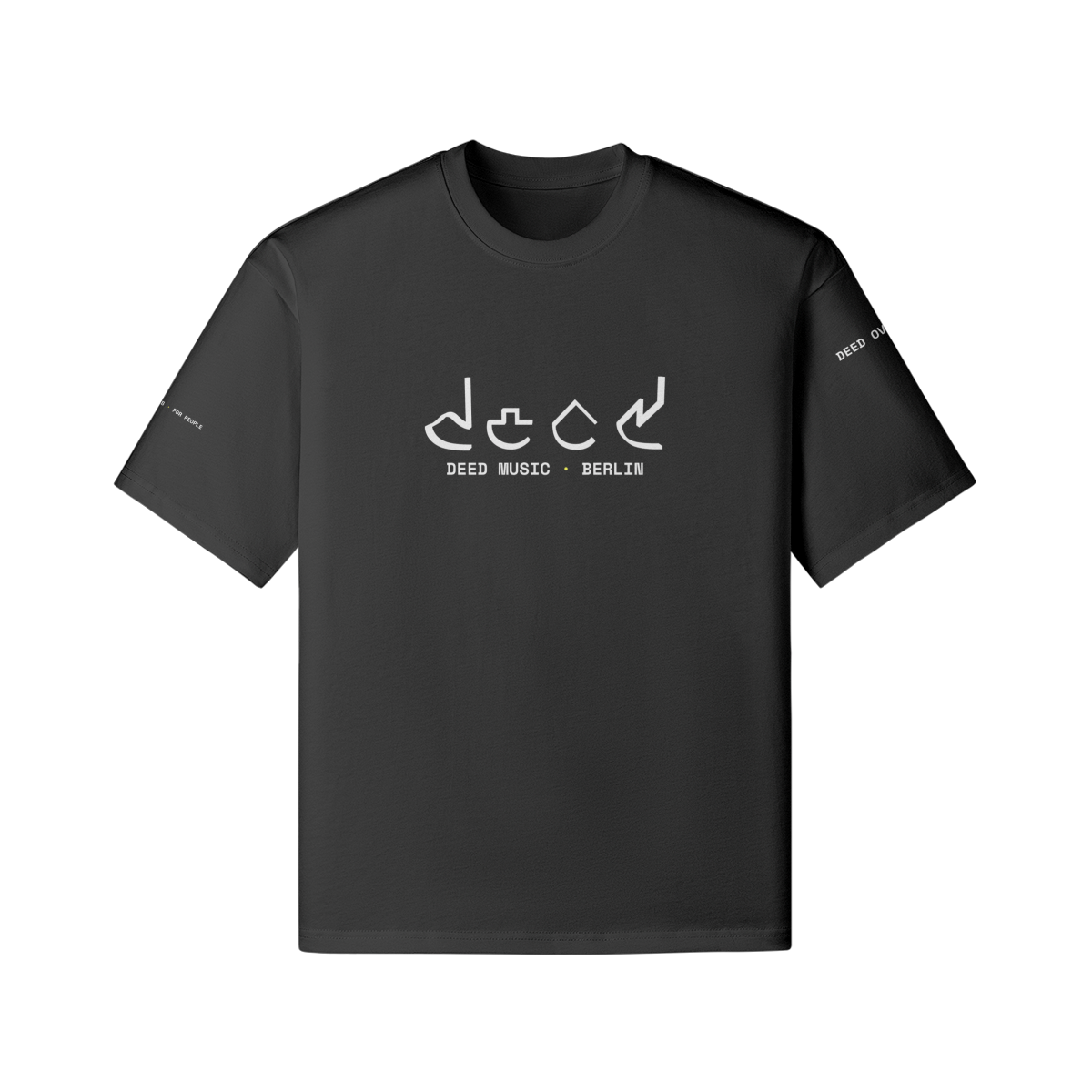 DEED Big Logo Tee – Black/Grey