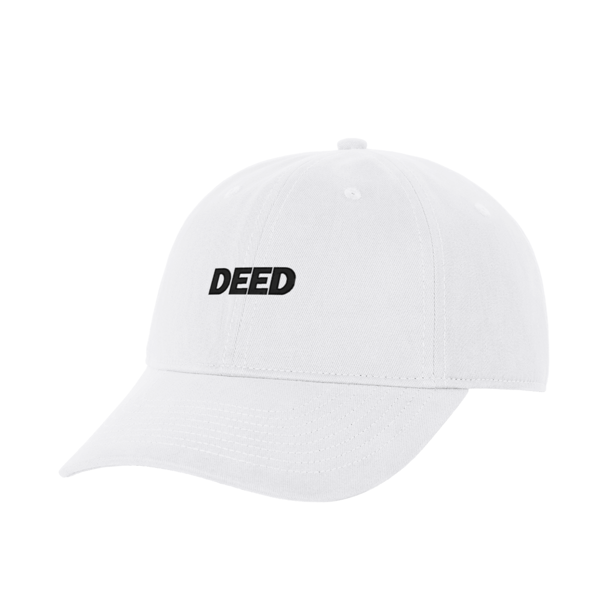 DEED Puff Logo Baseball Cap – White