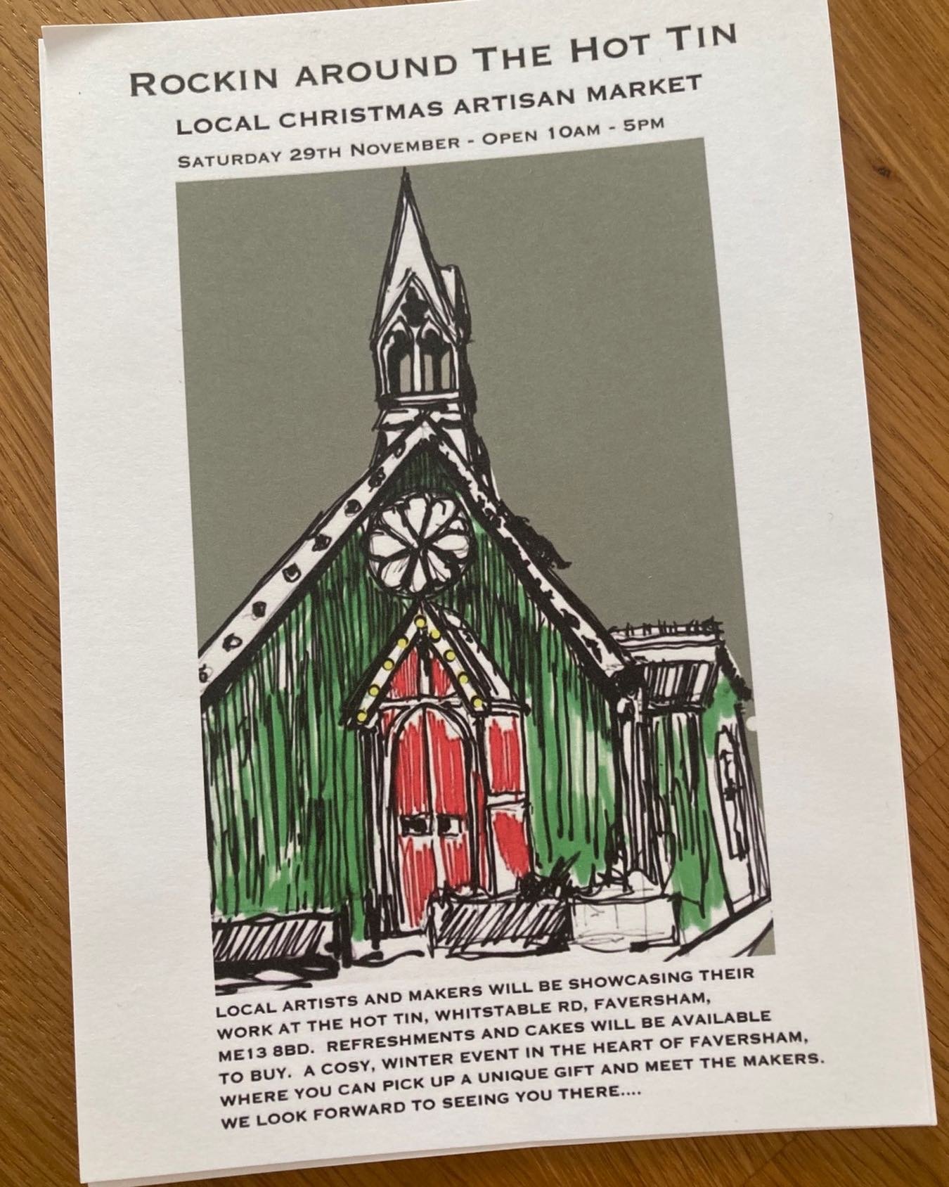 Hope to see you at the Hot Tin, Faversham Saturday 29th Nov. I&rsquo;ll be there with a whole host of talented makers 10am-5pm. Hope to see you there! #hottin #faversham #favershamlife #whatsoninkent #christmasmarket #artprints #christmascards #local