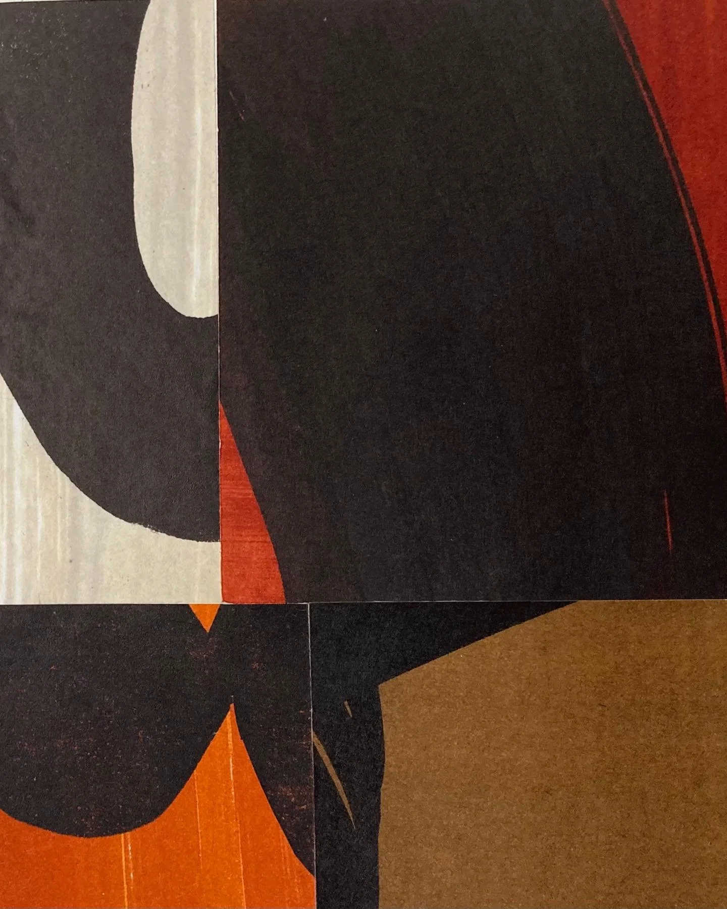 This is &lsquo;Presence&rsquo; one of my limited edition prints. #limitededitions #mixedmedia #collage #artprint #colour