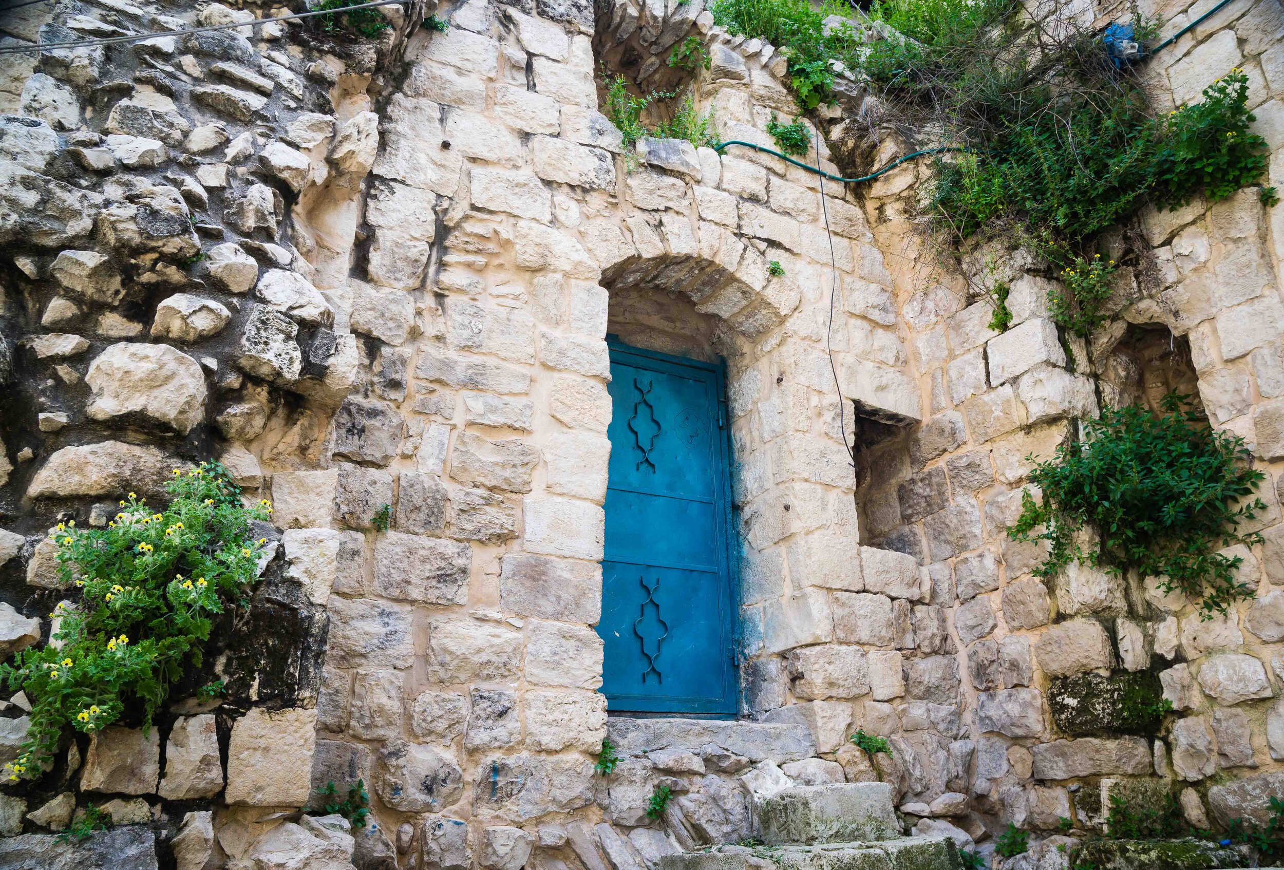 Blue door, Nablus