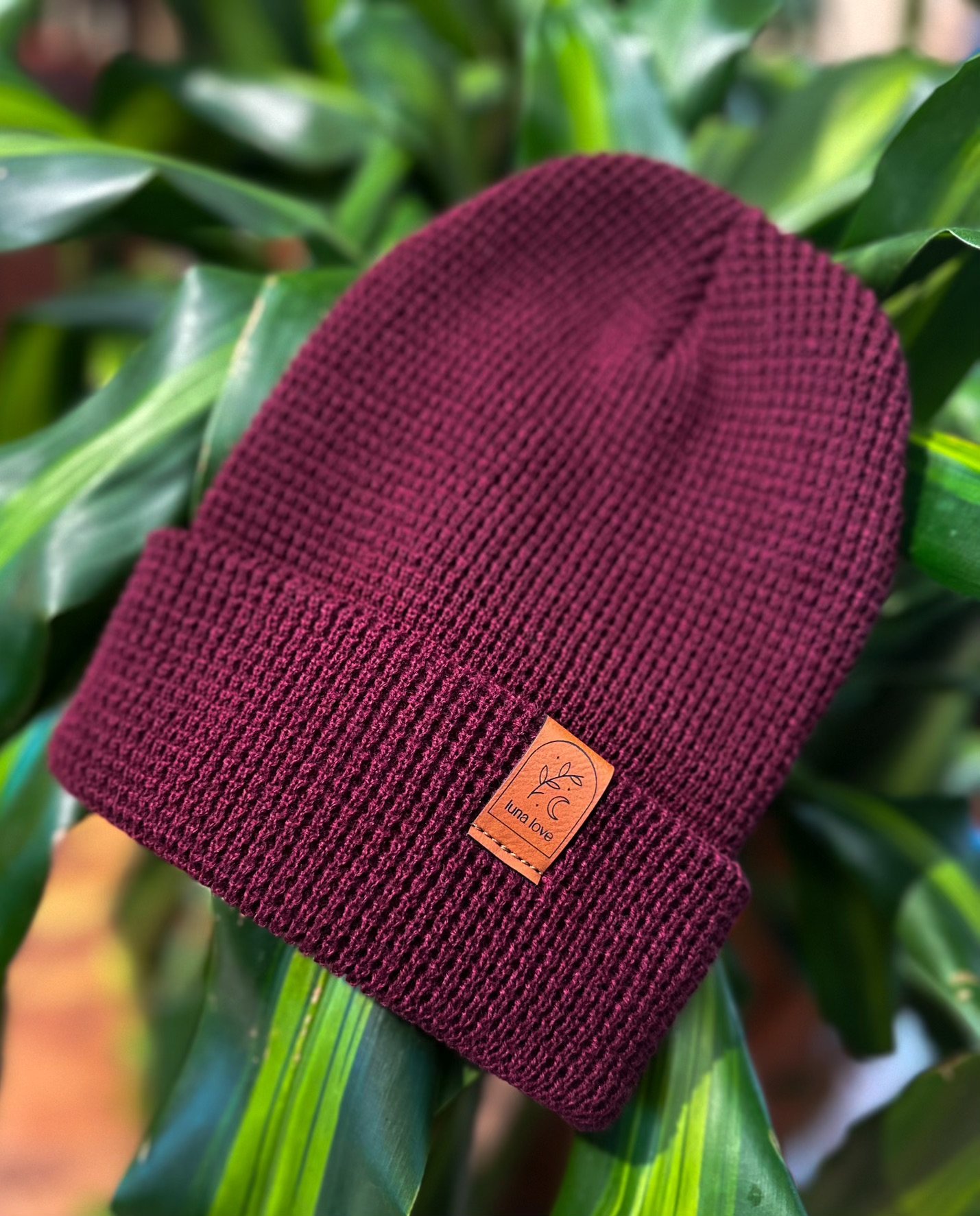 Luna Love Beanie - Burgundy