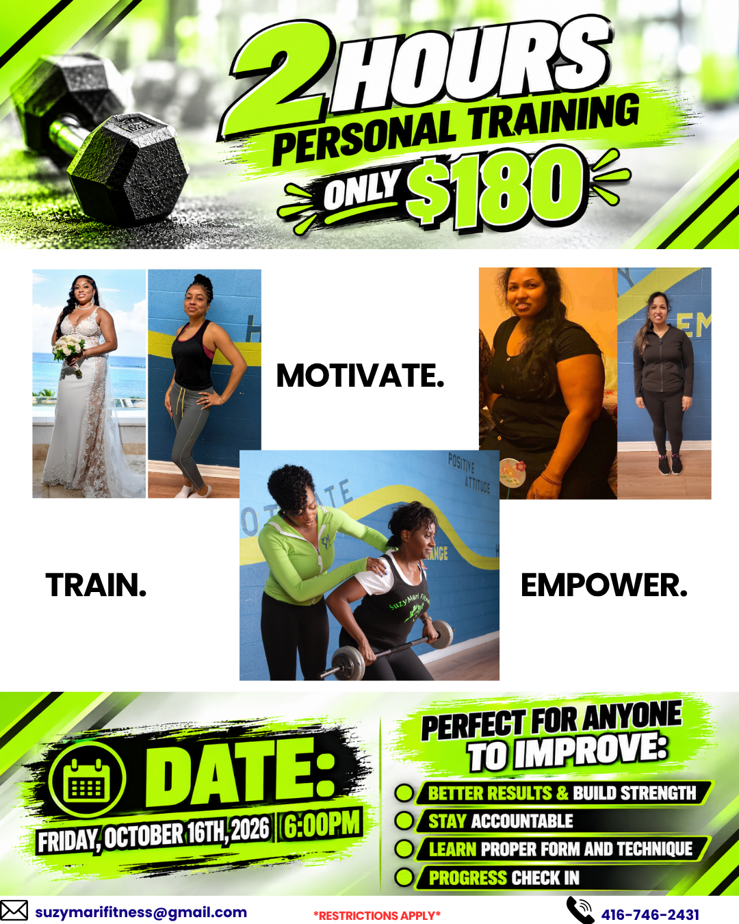2-HOUR PERSONAL TRAINING SESSION