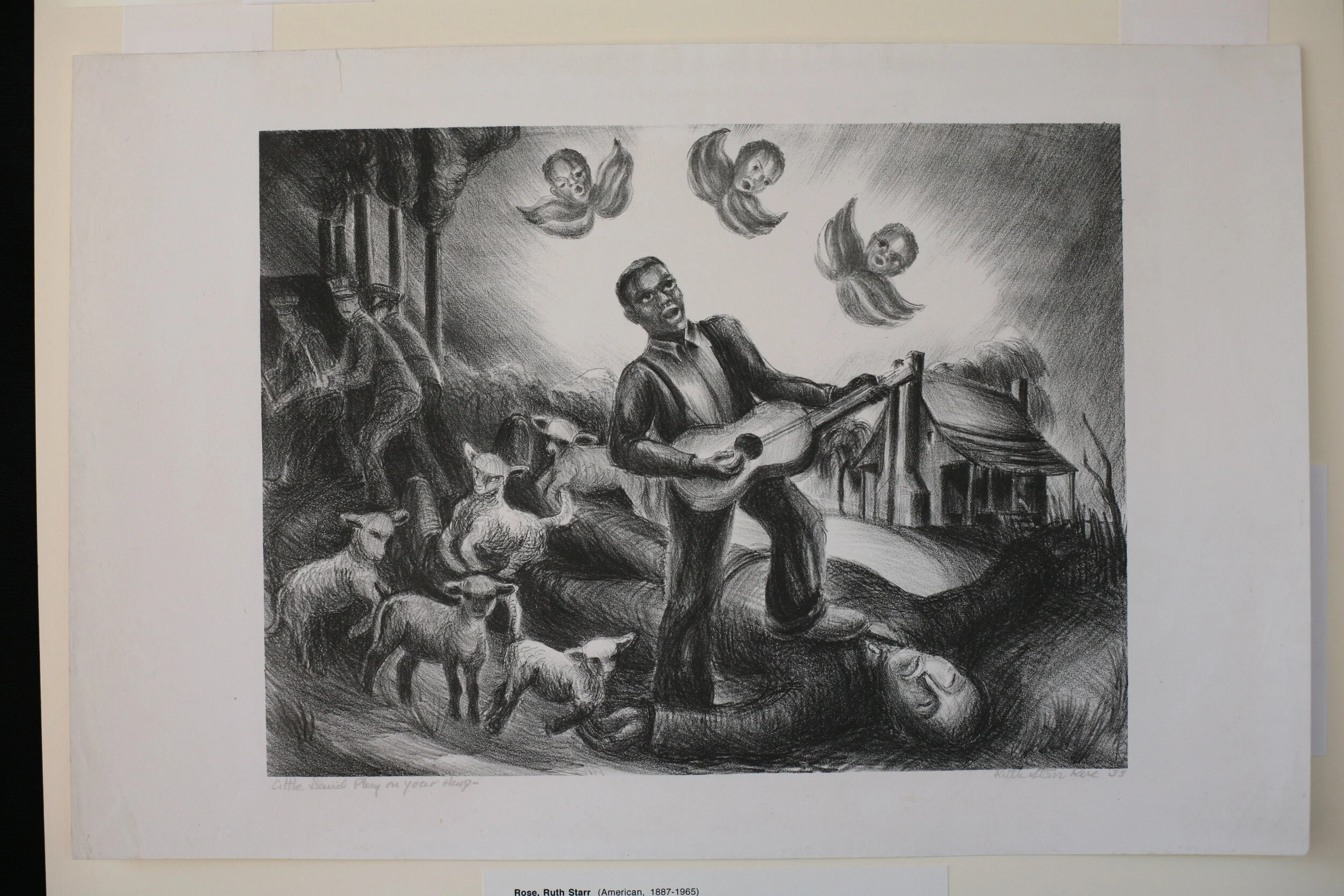 246 little david play upon your harp lithograph.JPG