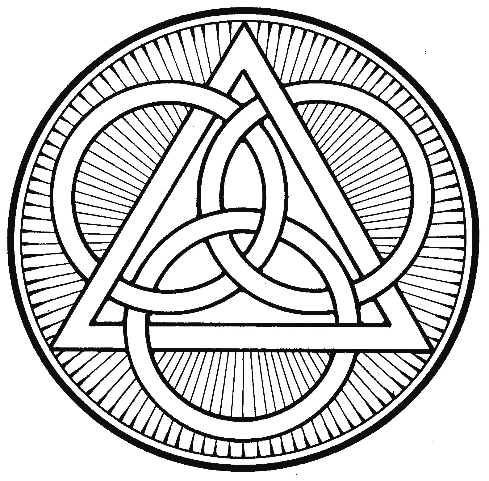 Satanic Trinity Sign The Holy Trinity Symbol Lutheran