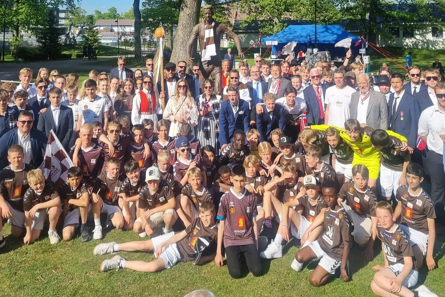 Flott Ørnmarkering i Borgertoget 