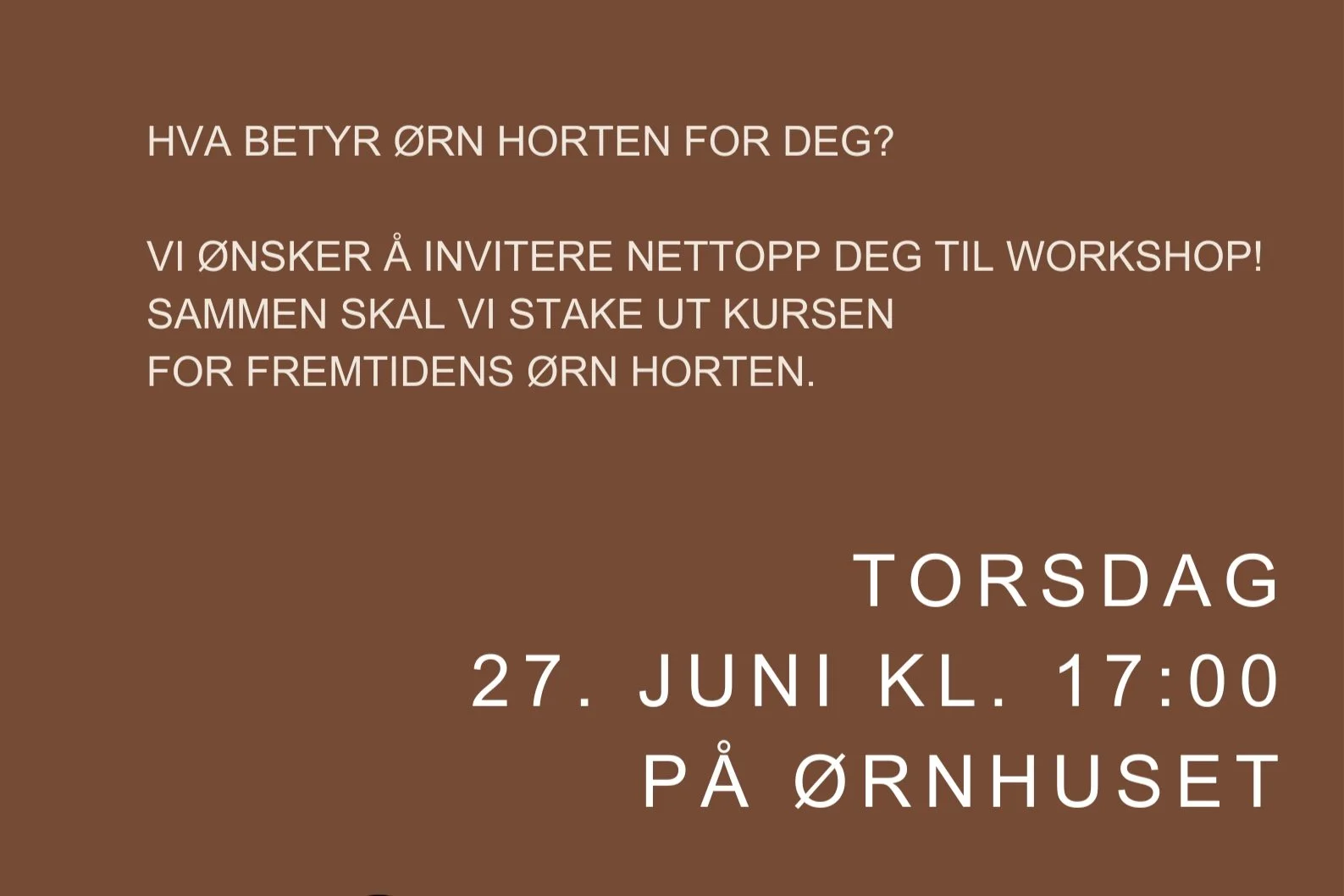 DU inviteres til strategiworkshop