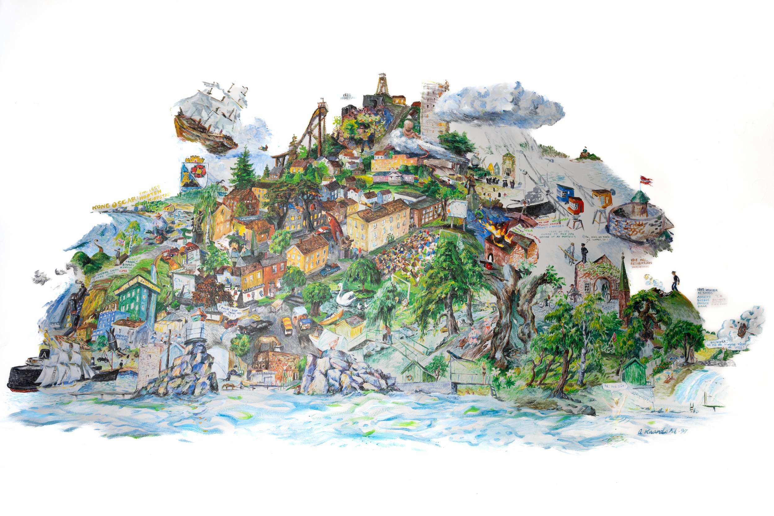 Kunstnerisk skatt på Ørns loppetorv lørdag