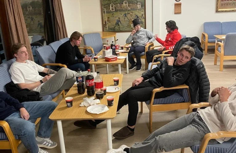 Pølsefest for A-lagsspillerne