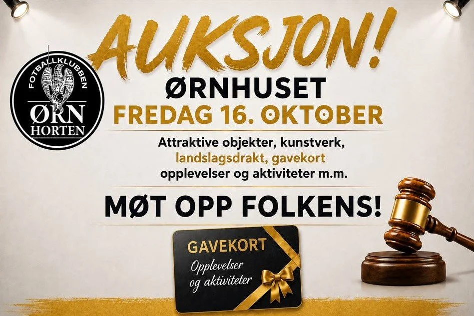 Stor Ørn-auksjon fredag 16. oktober