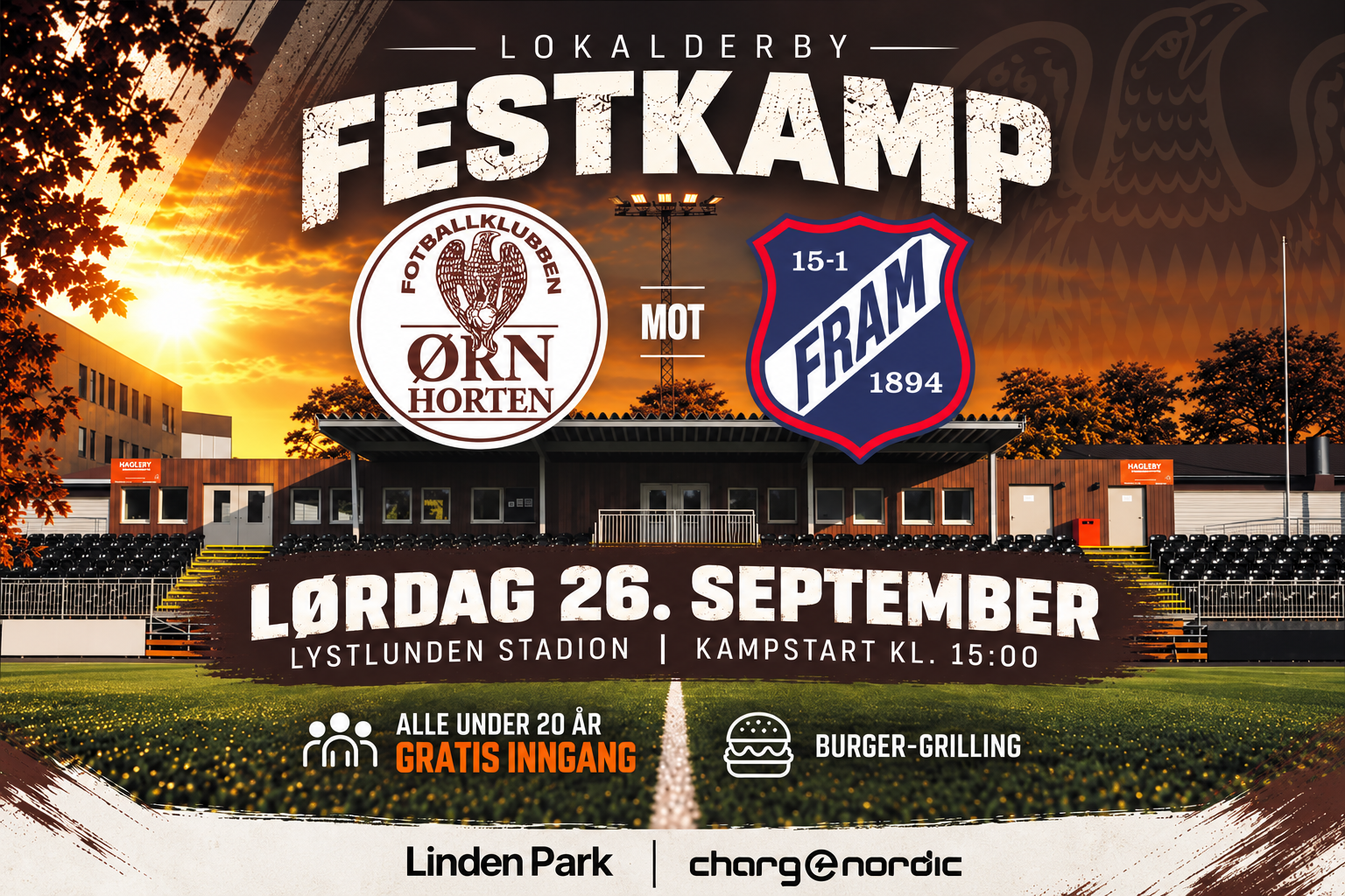 Vestfold-derby  i strålende vær