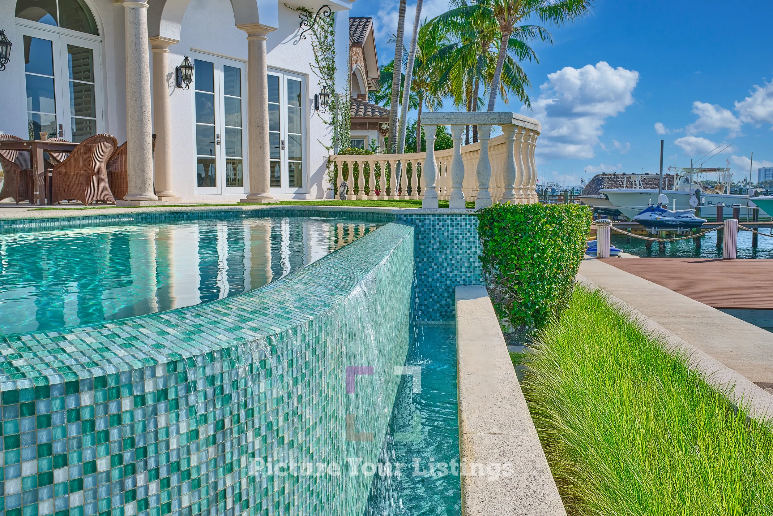 Waterfront home in Singer Island, Palm Beach County, Florida. Water everywhere.