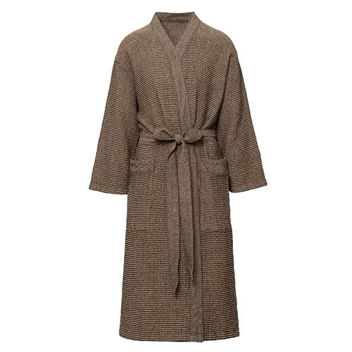 Kenno Bath Robe Black Beige S_M-323521-1.jpg