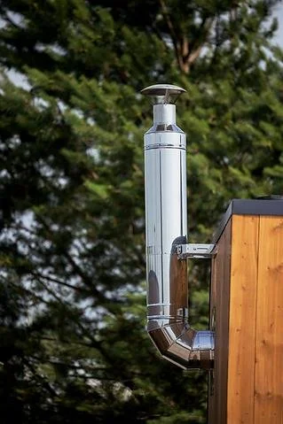 HUUM THRU-WALL CHIMNEY KIT FOR SAUNA WOOD STOVES — Heavenly Sauna