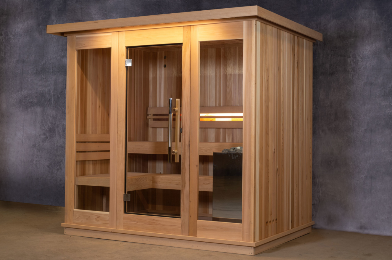 ARTI 5PERSON OUTDOOR MODULAR CABIN SAUNA — Heavenly Sauna