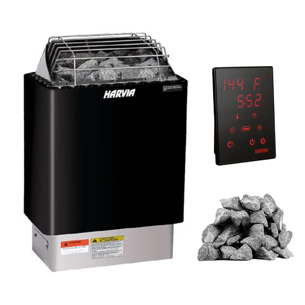 HARVIA KIP SAUNA HEATER WITH WIFI - BLACK