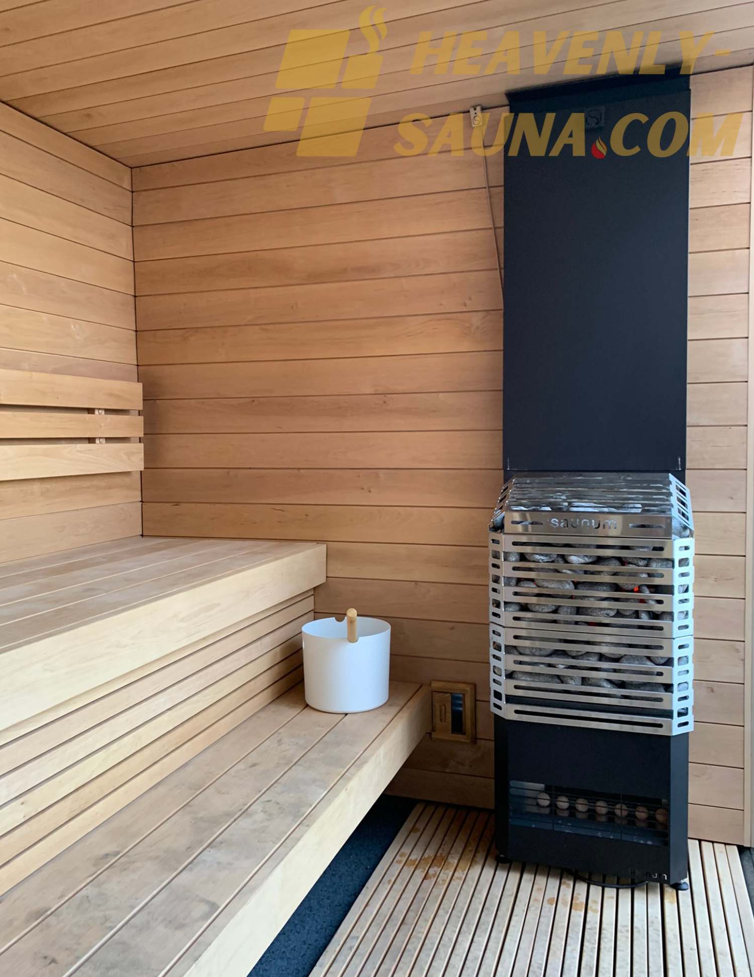 G6 5-PERSON LUXURY OUTDOOR HOME SAUNA — Heavenly Sauna