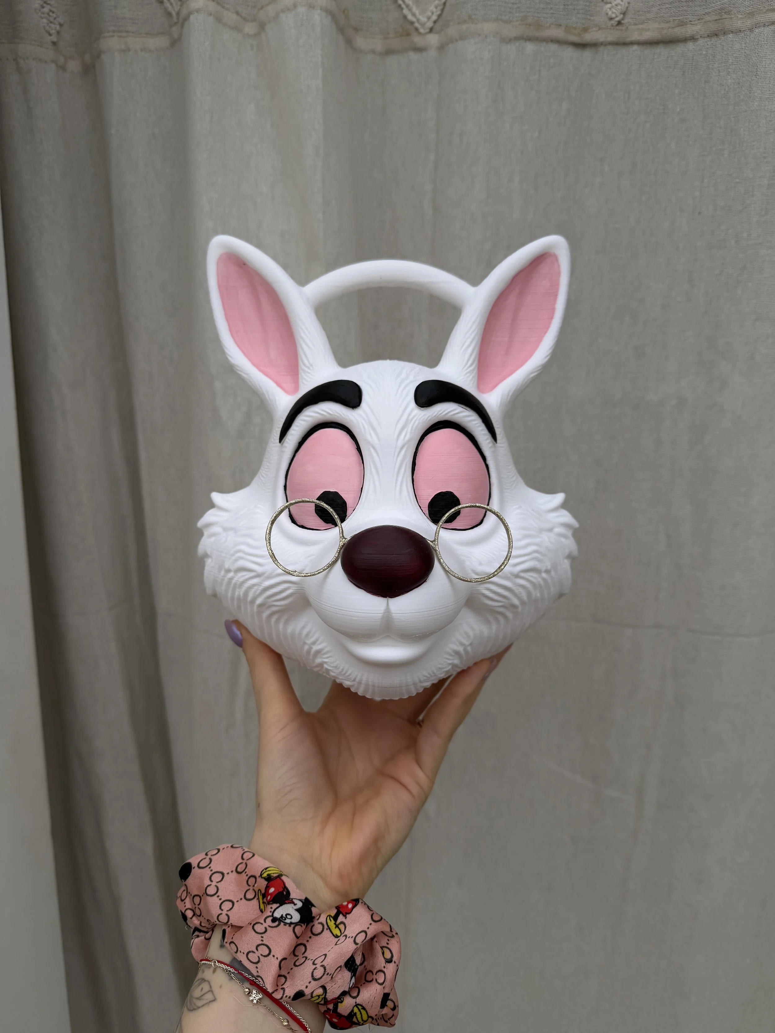 Retro Cartoon Display Box: White Rabbit