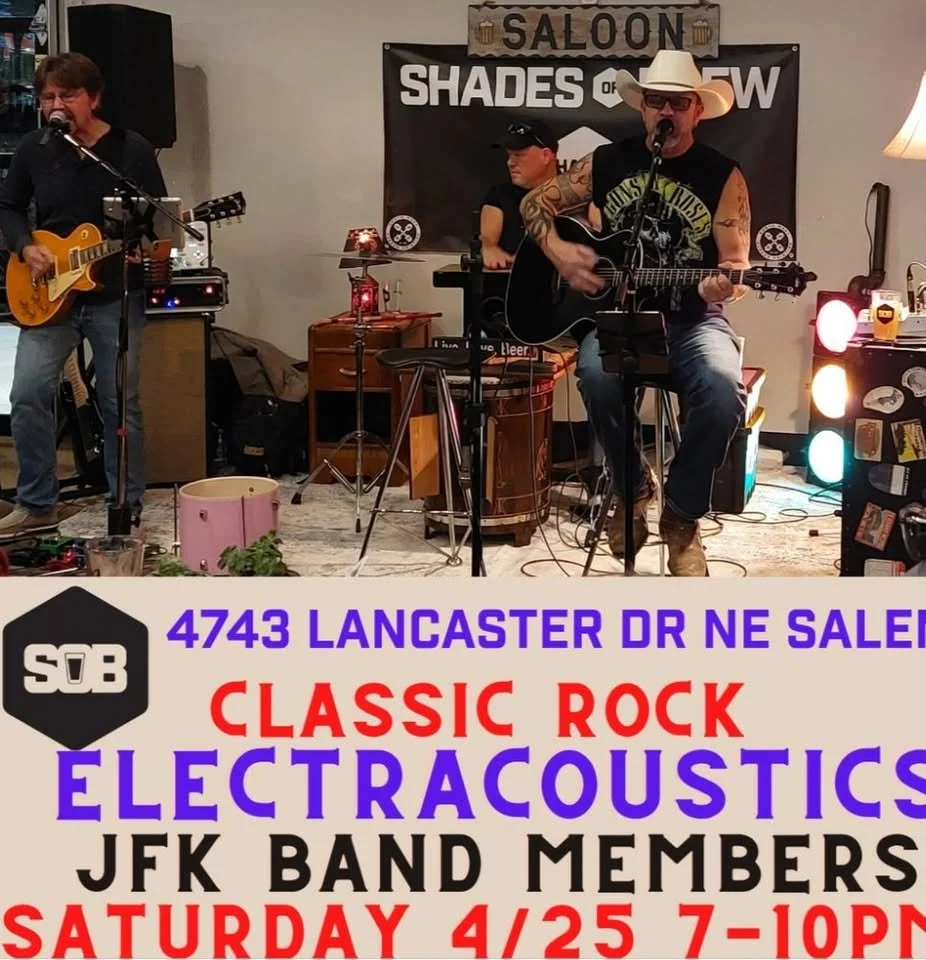 JFK band members Leland and Mike Lowery are coming to rock the Shades of Brew Lancaster. 