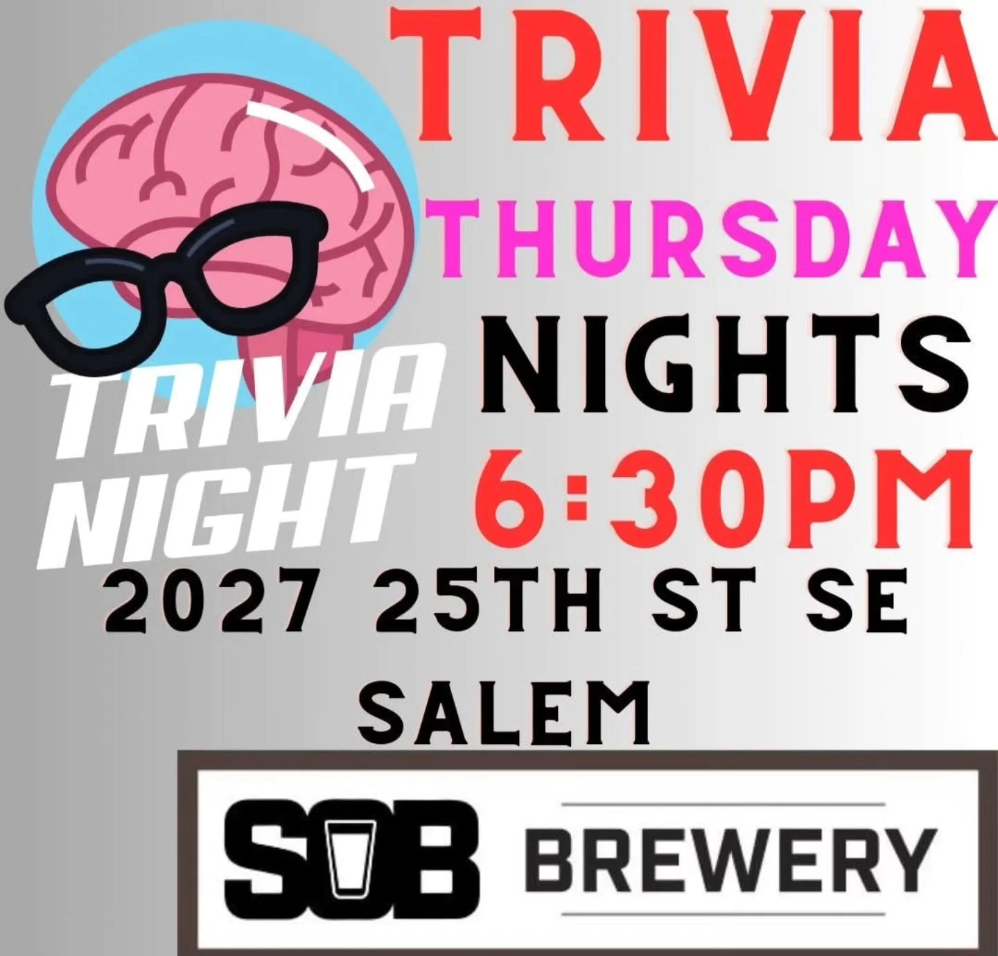 Come down tonight!!!! Test your brain!!!