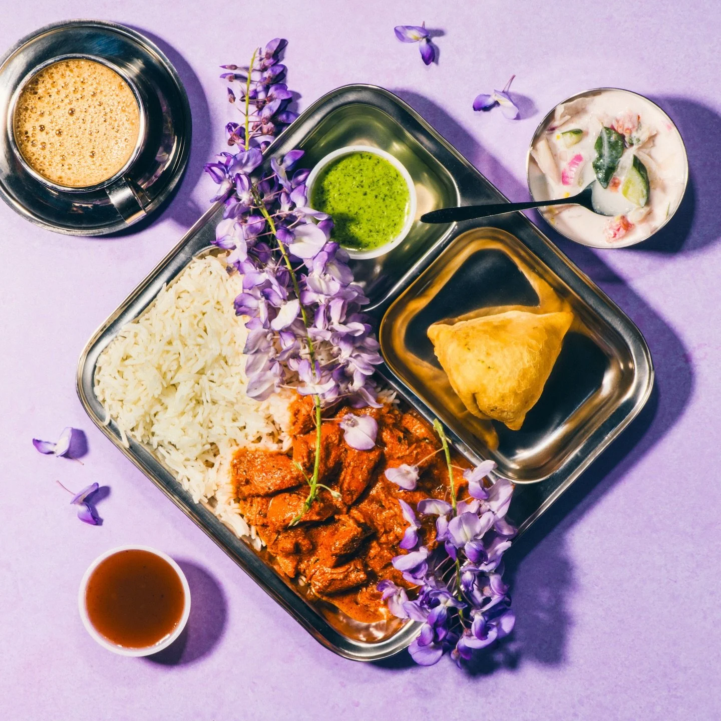 Chicken Tikka Masala x Wisteria Hysteria 🥘🍇✨
&mdash;
When @justincookphoto and I started brainstorming our annual #wisteriahysteria personal projects this year, we came to the idea of when does something invasive become so prolific, so beautiful, a