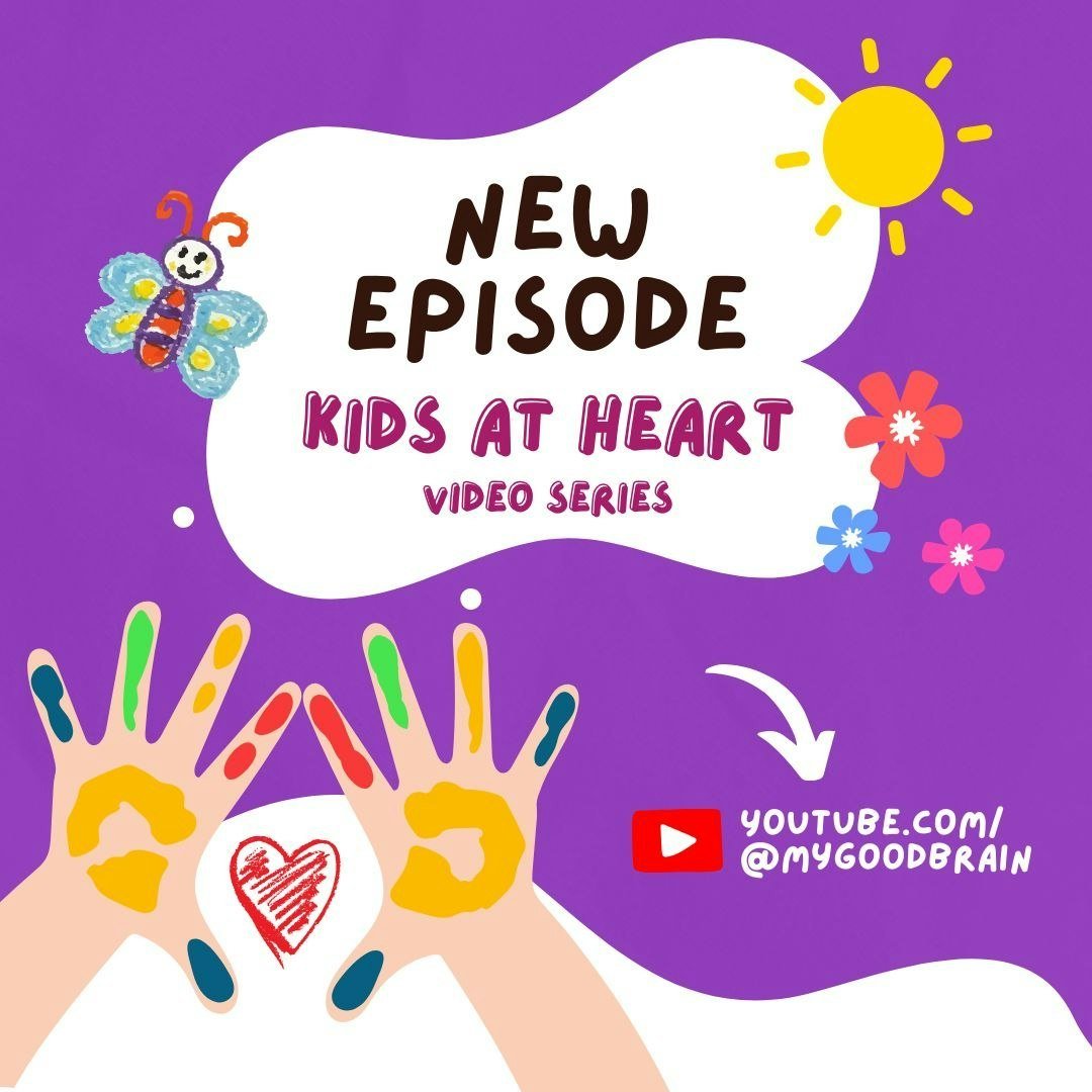 🌟 New Episode Alert! 🌟 The POWER of Reading for MENTAL WELLNESS!

Join us on Wednesday, December 4th, at 11 AM for a brand-new episode of our Kids at Heart video series! 🎥✨

👉 Watch it here: youtube.com/@mygoodbrain
Don't miss it! 🧠❤️

Are you a