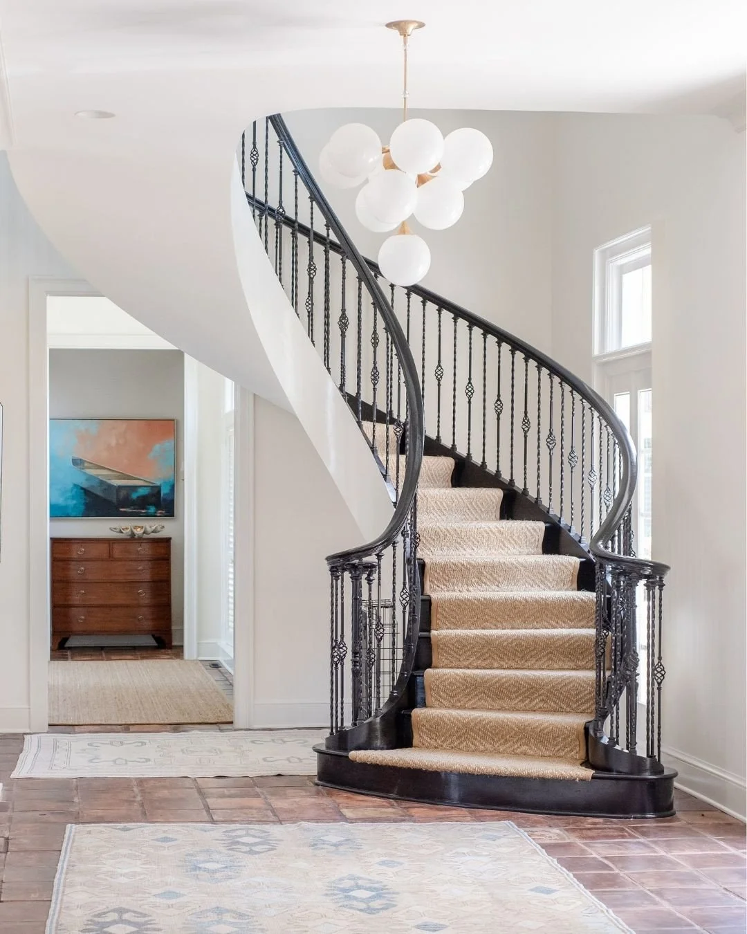 Entryways are one of our favorite spaces to design. They welcome guests in and quietly introduce the style of the rest of the home.⁠
⁠
#wynnepeaceinteriordesign #entrywayinspo #interiordesign #designinspo