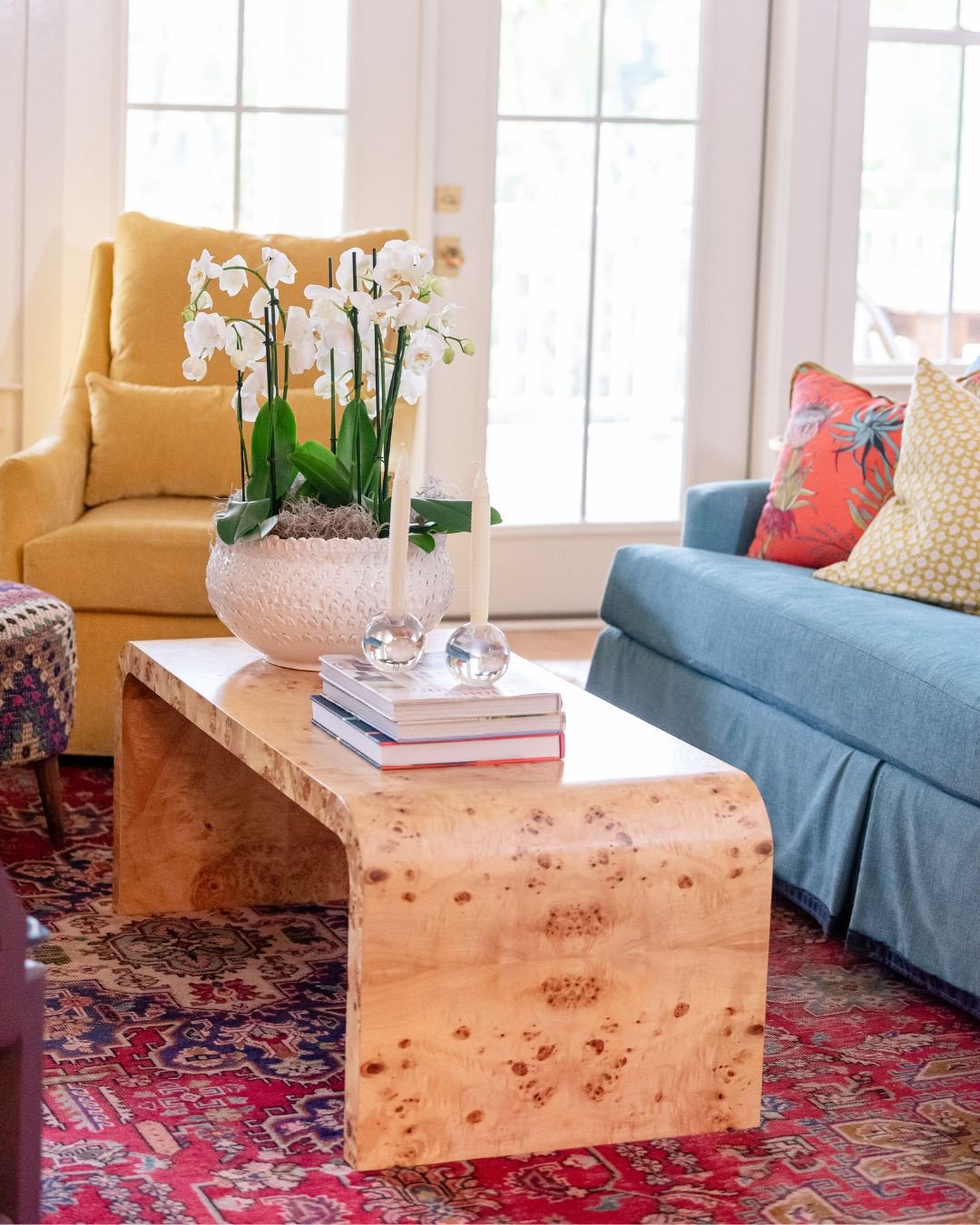 Let&rsquo;s talk burl wood. It forms from a natural quirk in the tree, creating that rich knotted grain you can&rsquo;t recreate. We've seen it explode in popularity recently, but we loved it long before it was trending. ⁠
⁠
#burlwood #coffeetable #d