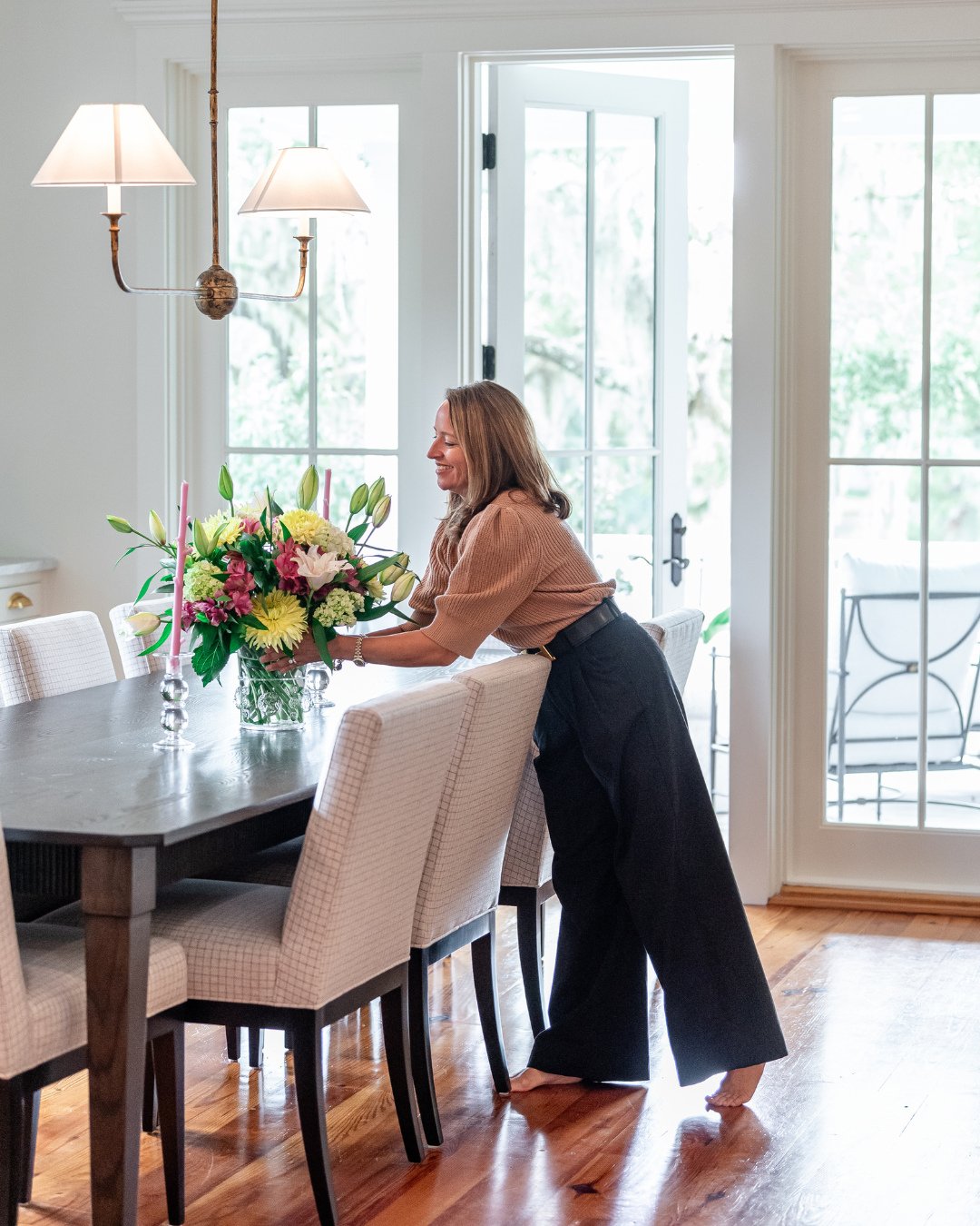 Designing beautiful spaces is a gift, but being a mom to my two boys is the greatest one. Happy Mother&rsquo;s Day.⁠
⁠
#happymothersday #wynnepeaceinteriordesign #mothersday #freshflowers