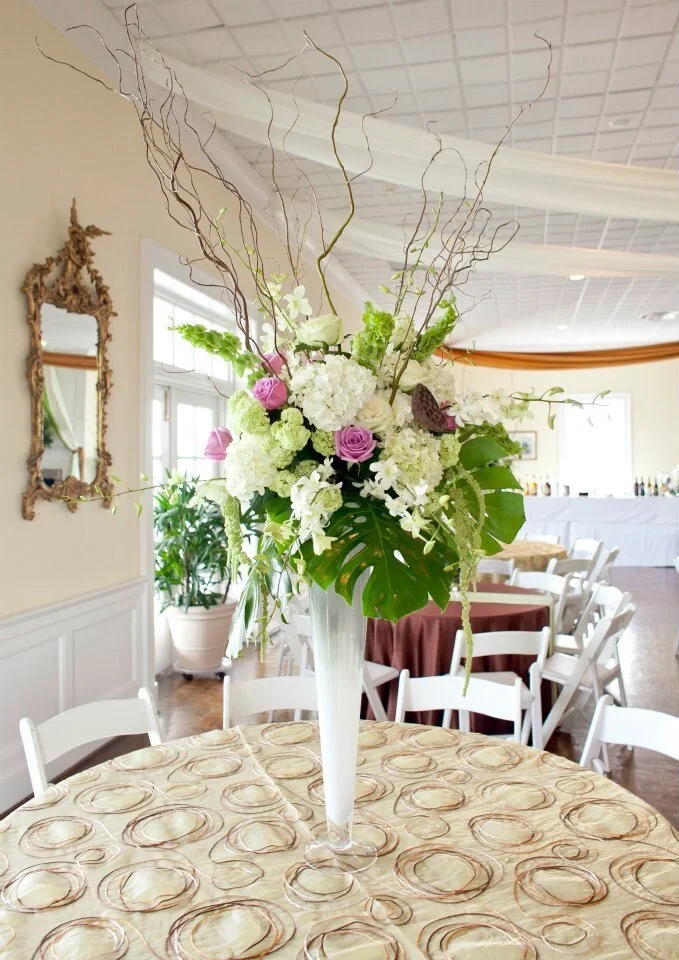 green and lavender arrangement