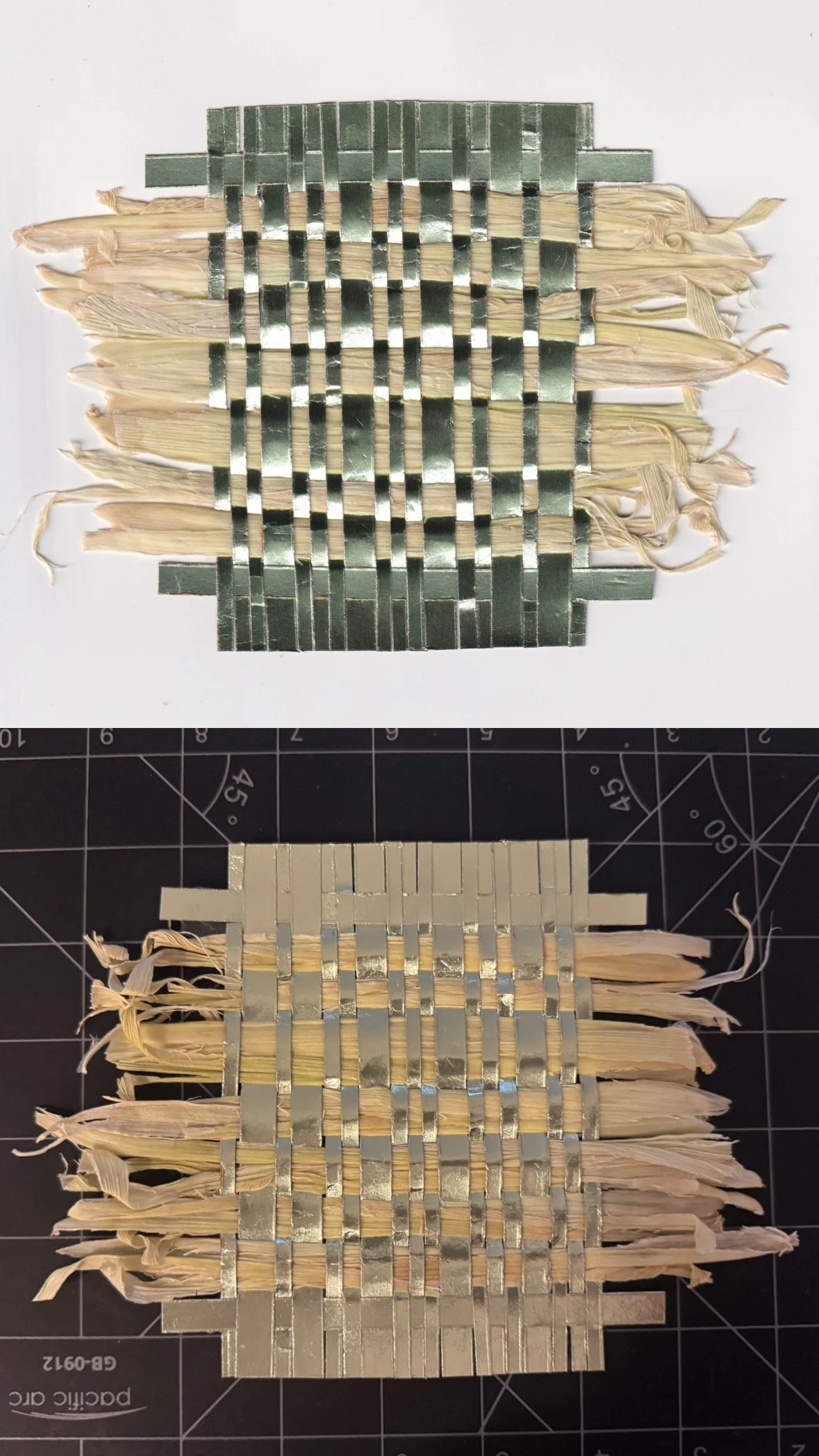 10/8/26 - Corn Husk &amp; Metallic Paper