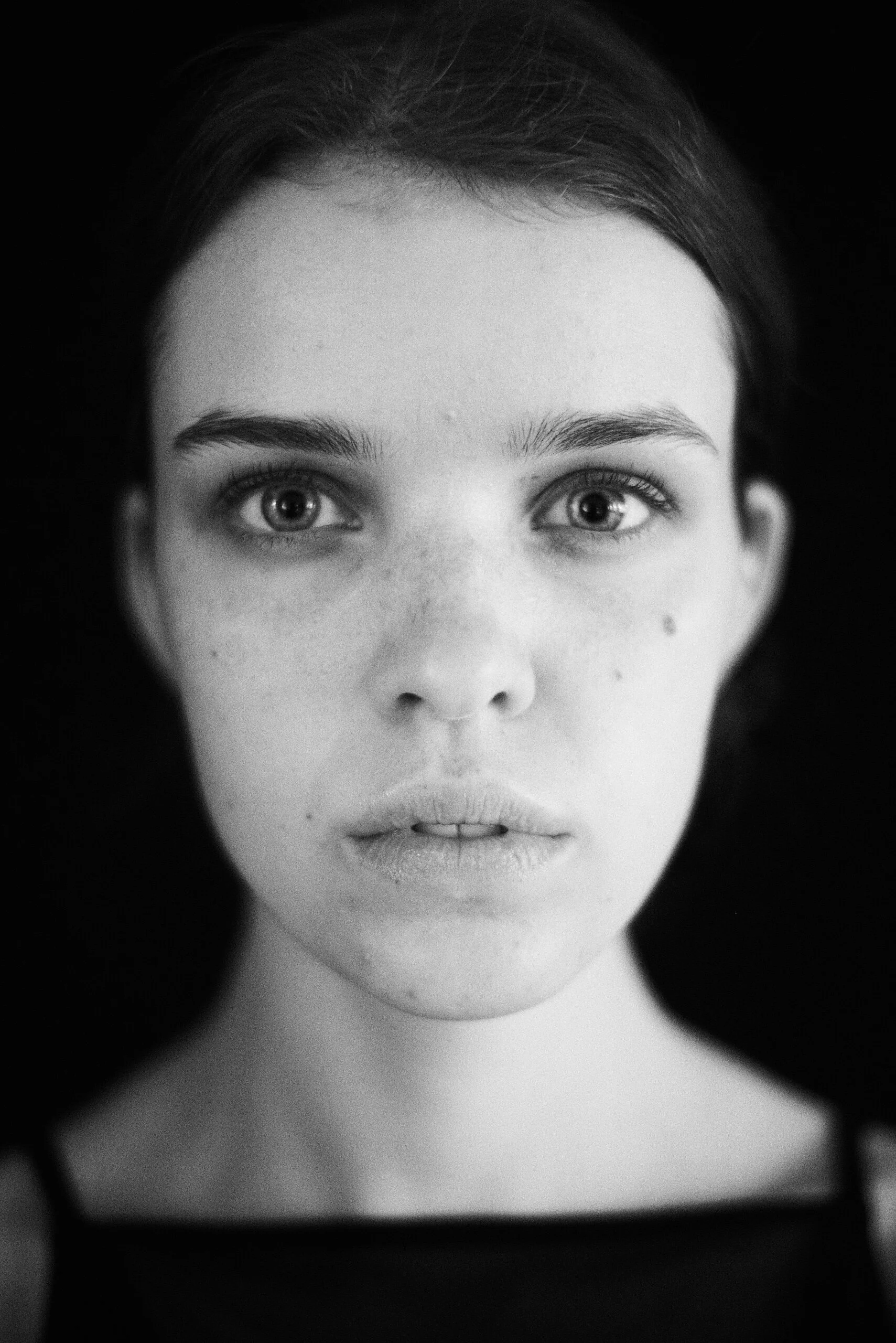 Ein Portrait einer müden Frau