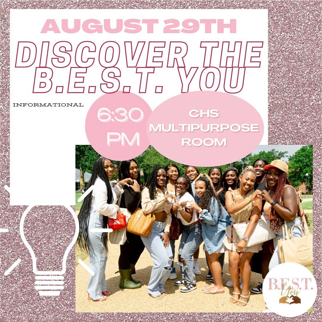 Welcome back Bison! Join us for today&rsquo;s event titled &ldquo;Discover the B.E.S.T. You!&rdquo; This will be an informational Session to learn about the purpose of B.E.S.T. You Programming with a chance to get to meet the team! 

See you all toda