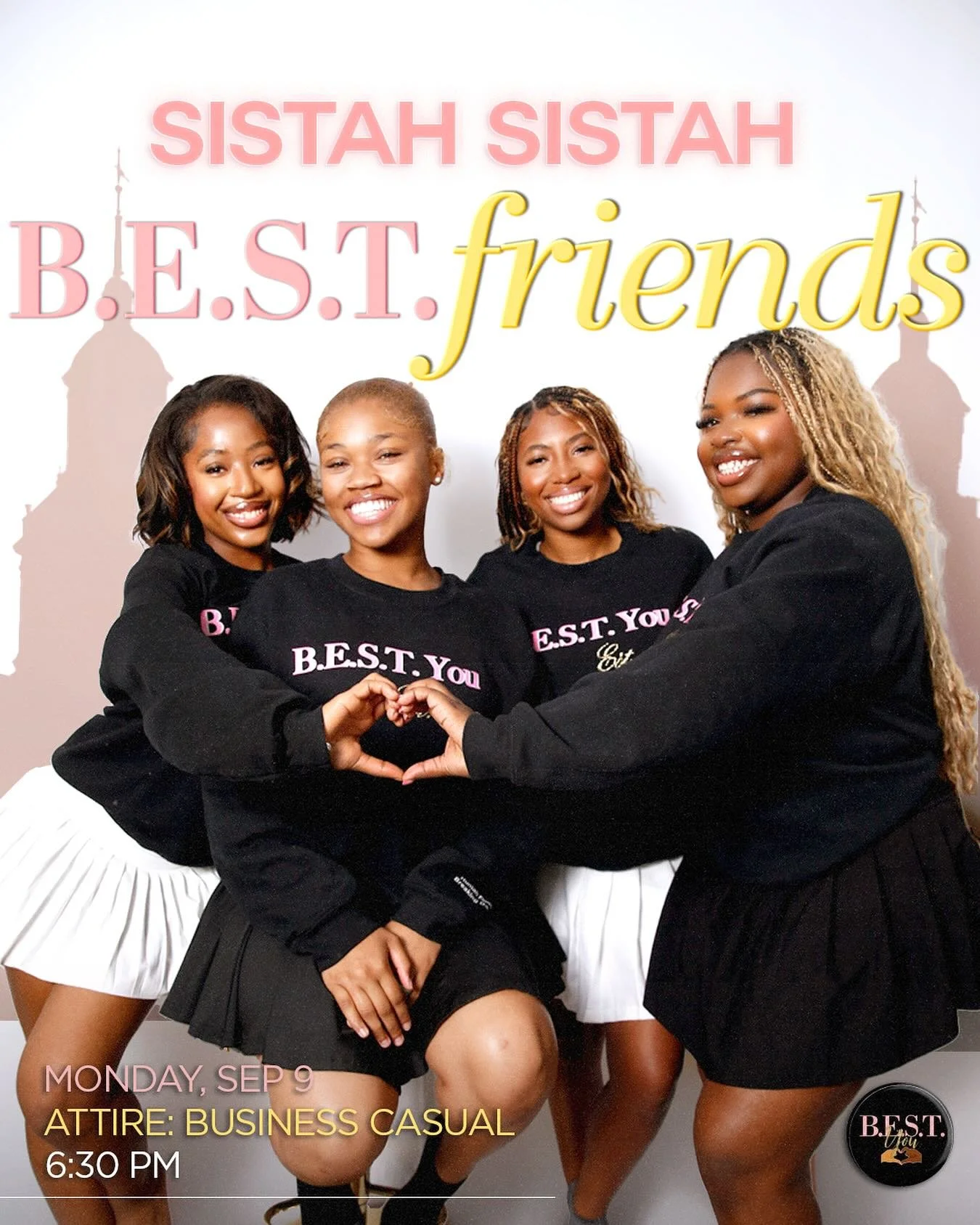 Join us for our first event of Membership Week, &ldquo;Sistah Sistah,&rdquo; where you&rsquo;ll have the chance to learn more about our organization and connect with our amazing sisters! We can&rsquo;t wait to see you there!

Location:Douglass 110 
A
