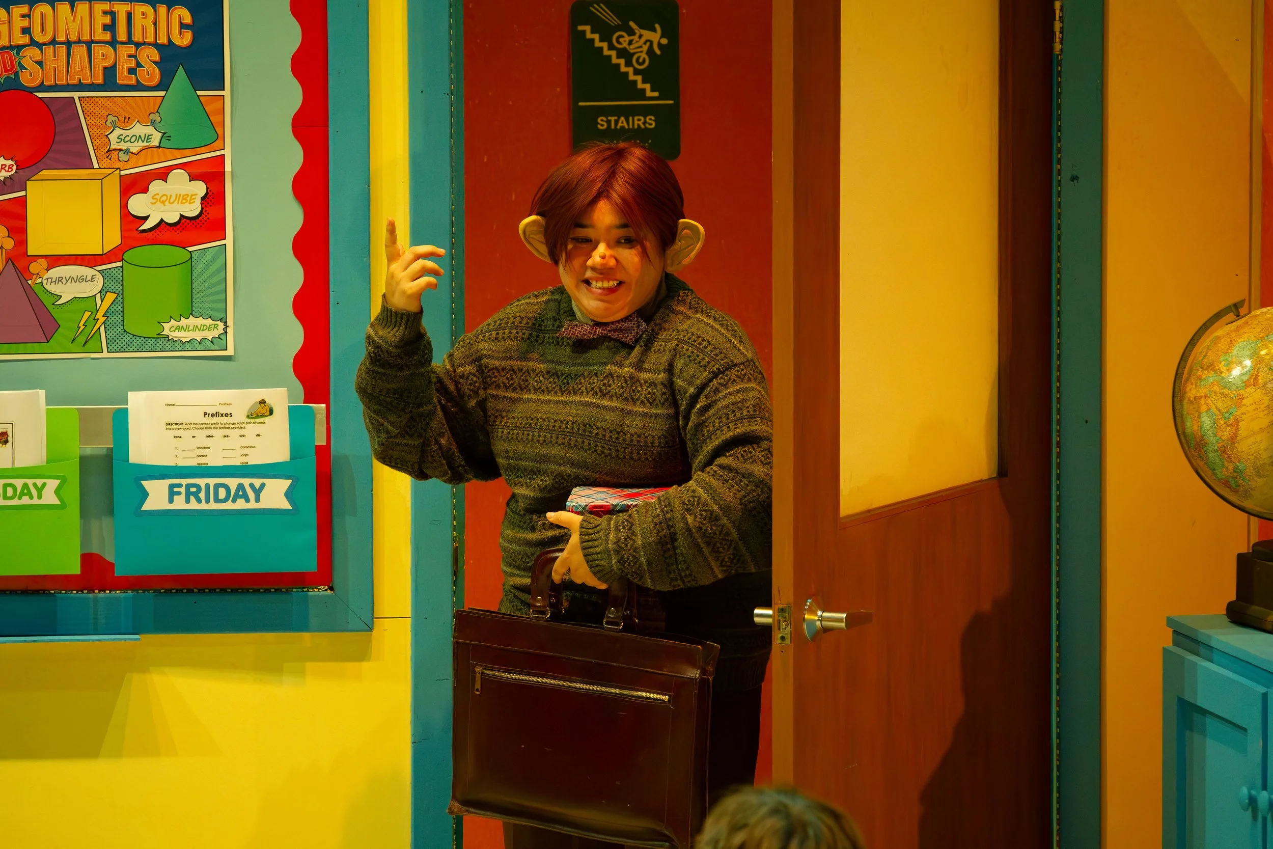 as Mr. Gorf in SIDEWAYS STORIES FROM WAYSIDE SCHOOL by John Olive, adapted from Louis Sachar | Bloomsburg Theatre Ensemble | director: Amy Rene Byrne | photo: Amy Rene Byrne